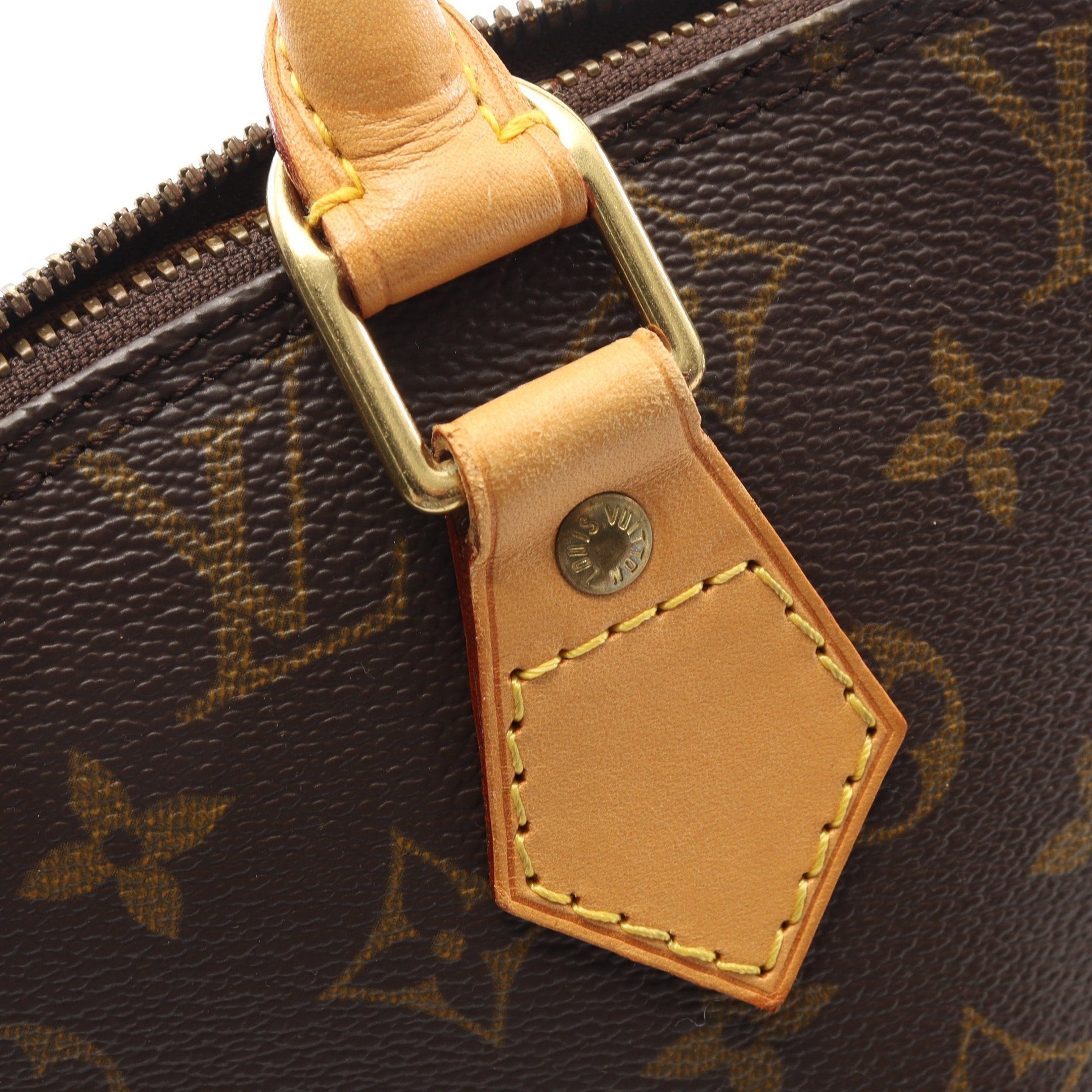 Louis Vuitton Louis Vuitton Alma Pm Monogram Handbag Leather Brown Size ONE SIZE - 9 Thumbnail