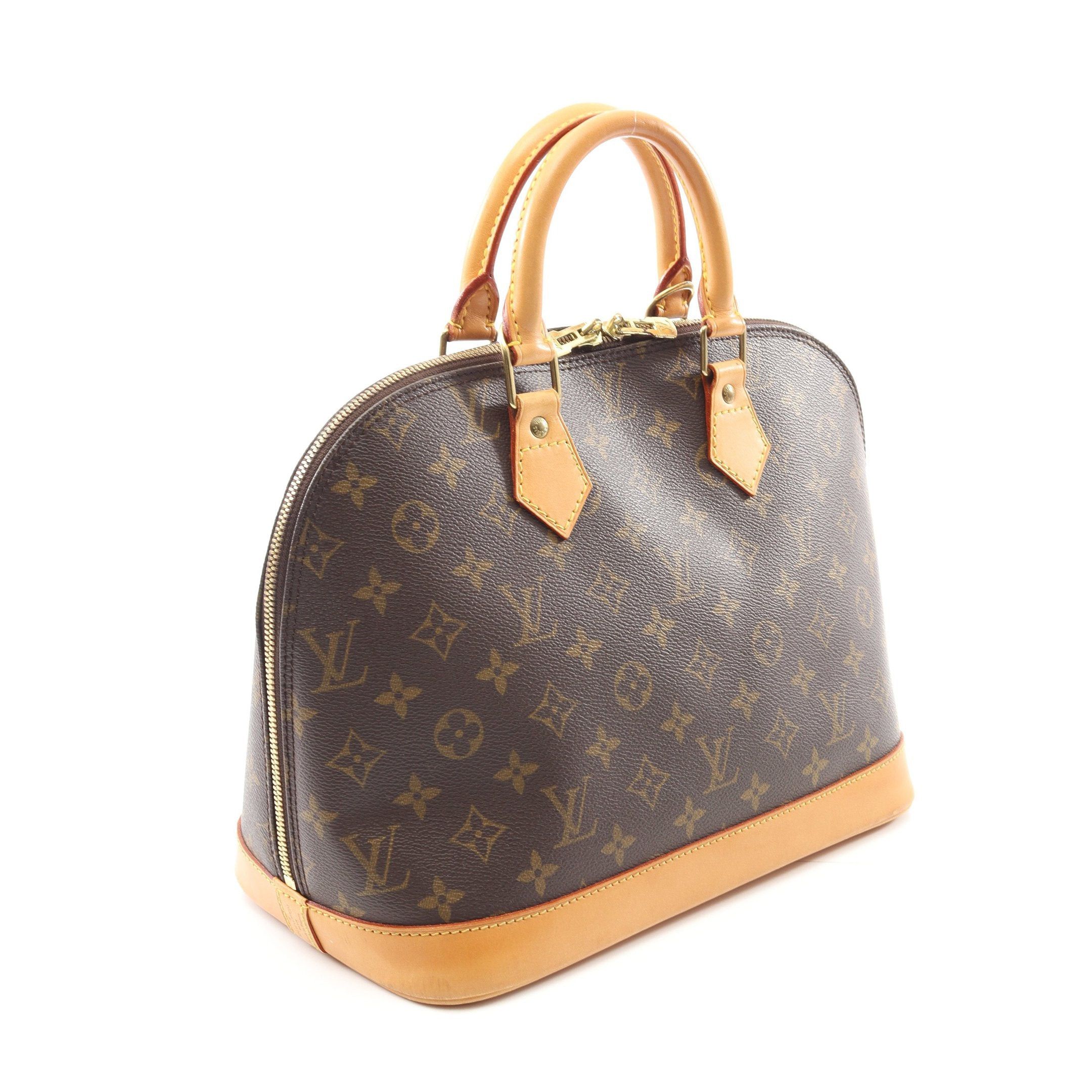 Louis Vuitton Louis Vuitton Alma Pm Monogram Handbag Leather Brown Size ONE SIZE - 2 Thumbnail