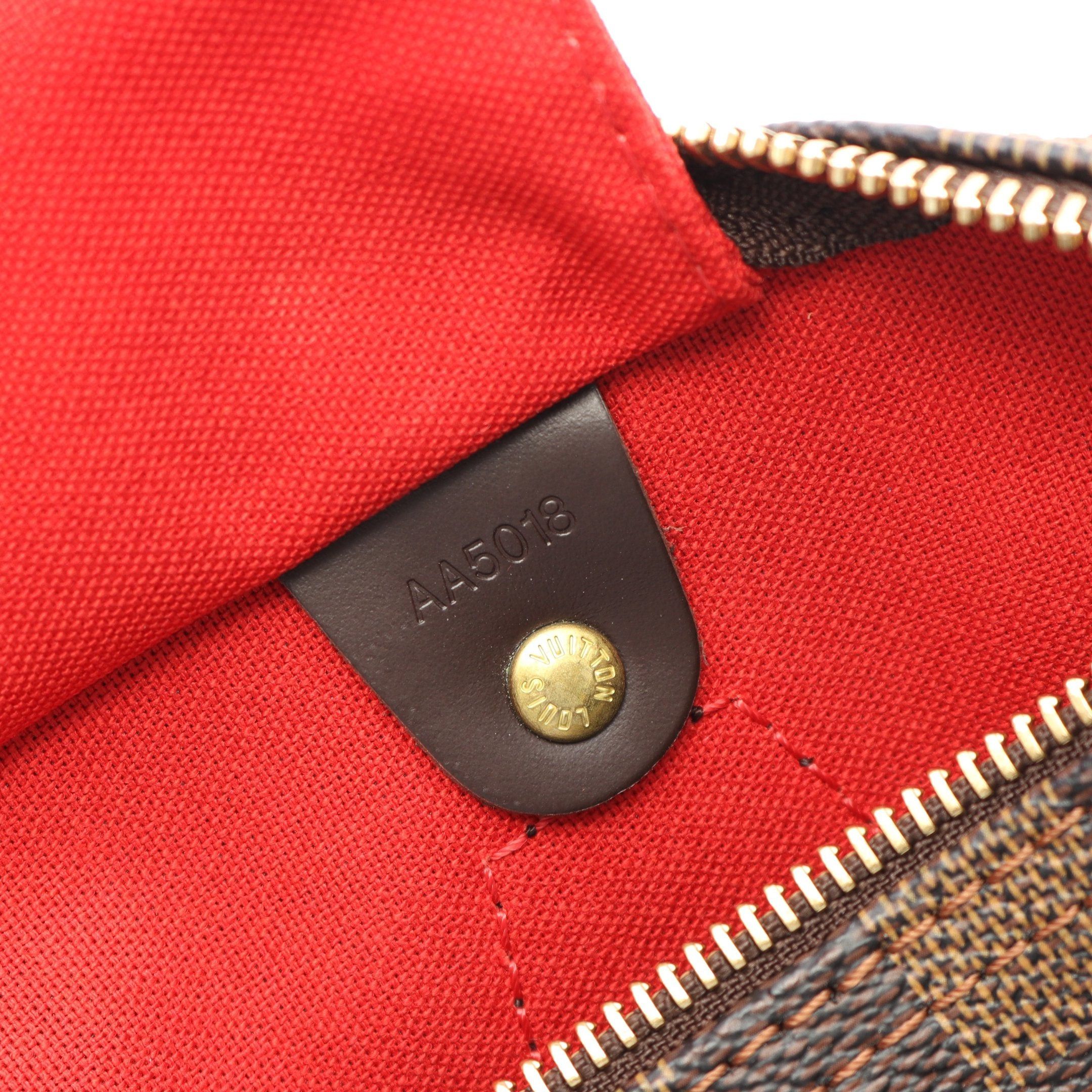 Louis Vuitton Louis Vuitton Speedy 30 Damier Ebene Handbag Leather Brown Size ONE SIZE - 5 Thumbnail