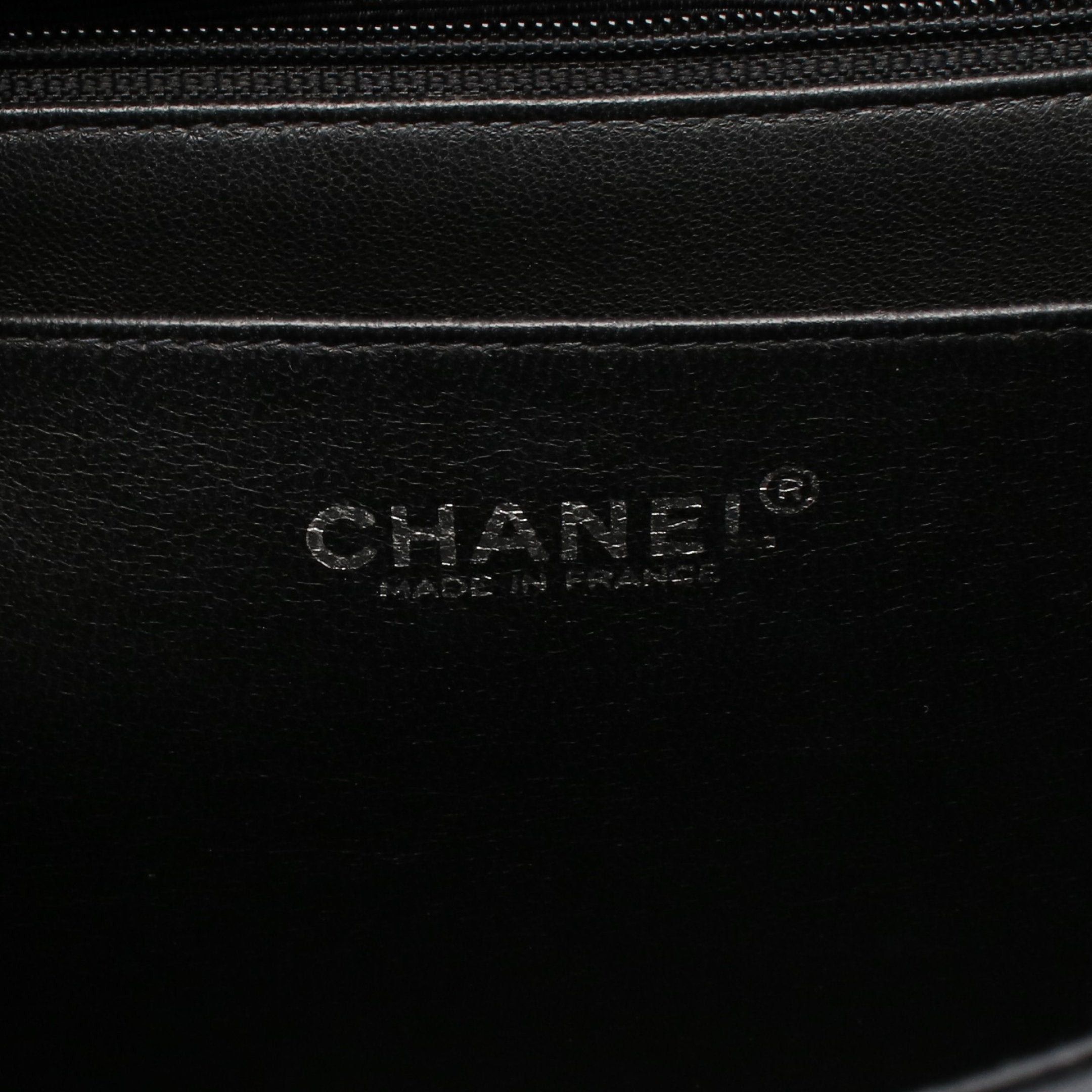 Chanel Chanel Matelasse 30 Single Flap Double Chain Shoulder Bag Caviar Skin Black Silver Hardware Size ONE SIZE - 4 Thumbnail