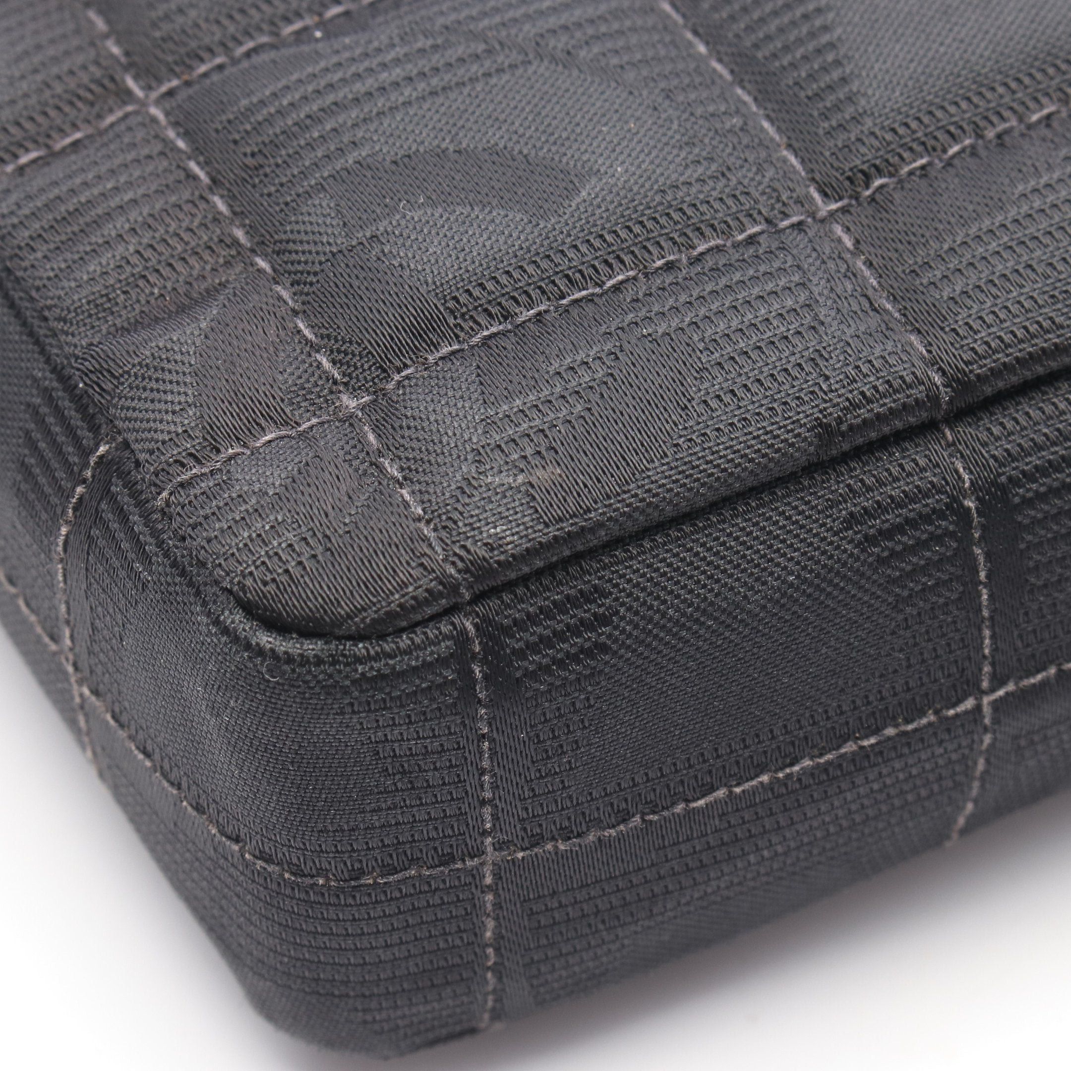 Chanel Chanel New Travel Line Chocolate Bar Chain Shoulder Bag Nylon Canvas Black Hardware Size ONE SIZE - 8 Thumbnail