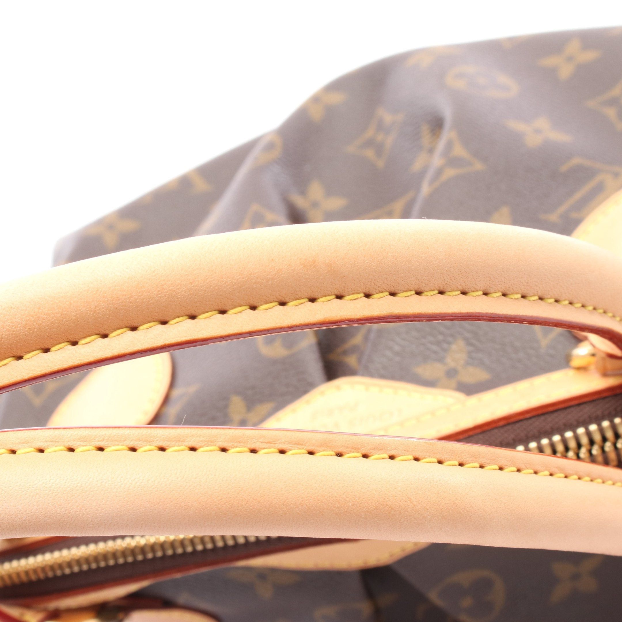 Louis Vuitton Louis Vuitton Tivoli Pm Monogram Handbag Leather Brown Size ONE SIZE - 7 Thumbnail