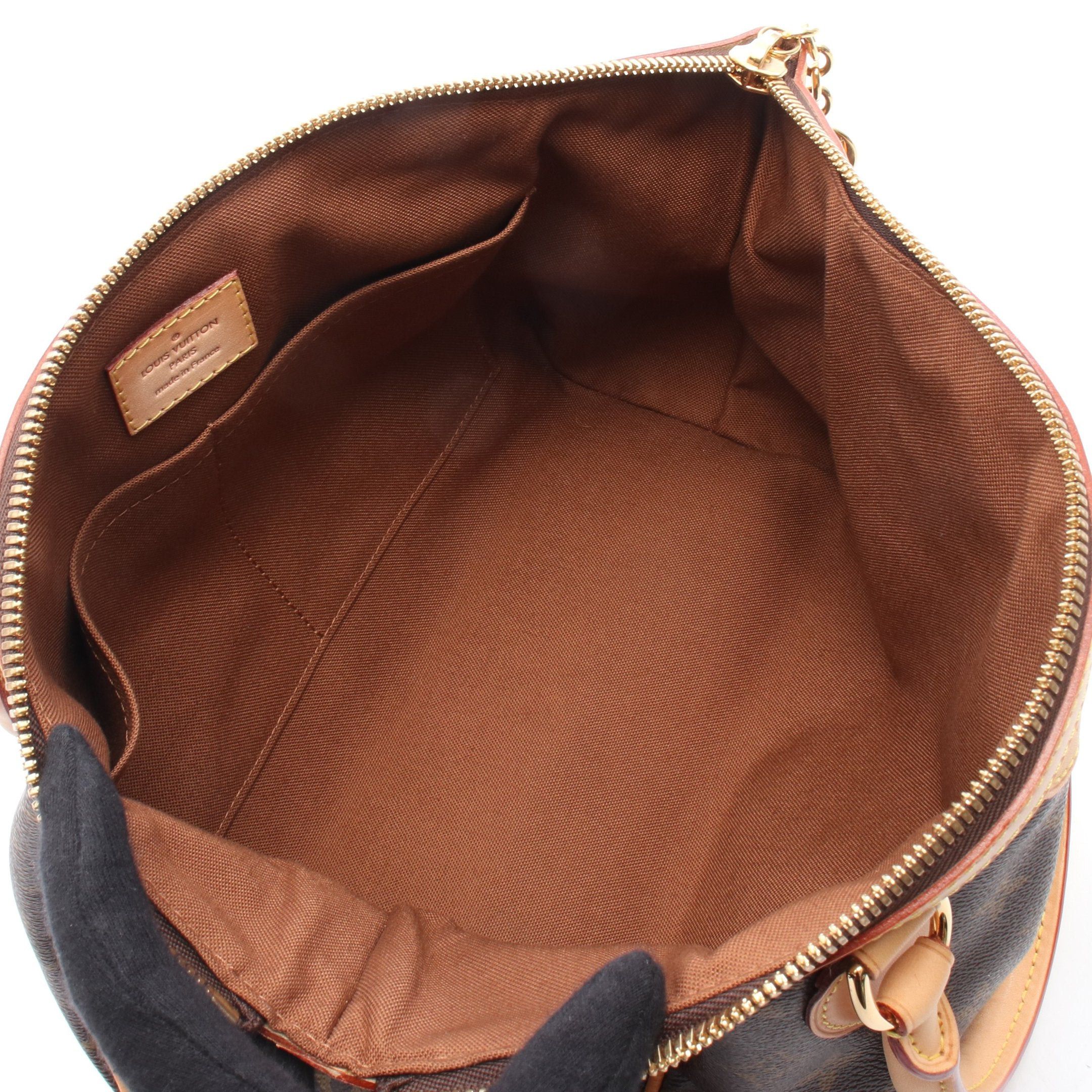 Louis Vuitton Louis Vuitton Tivoli Pm Monogram Handbag Leather Brown Size ONE SIZE - 3 Thumbnail