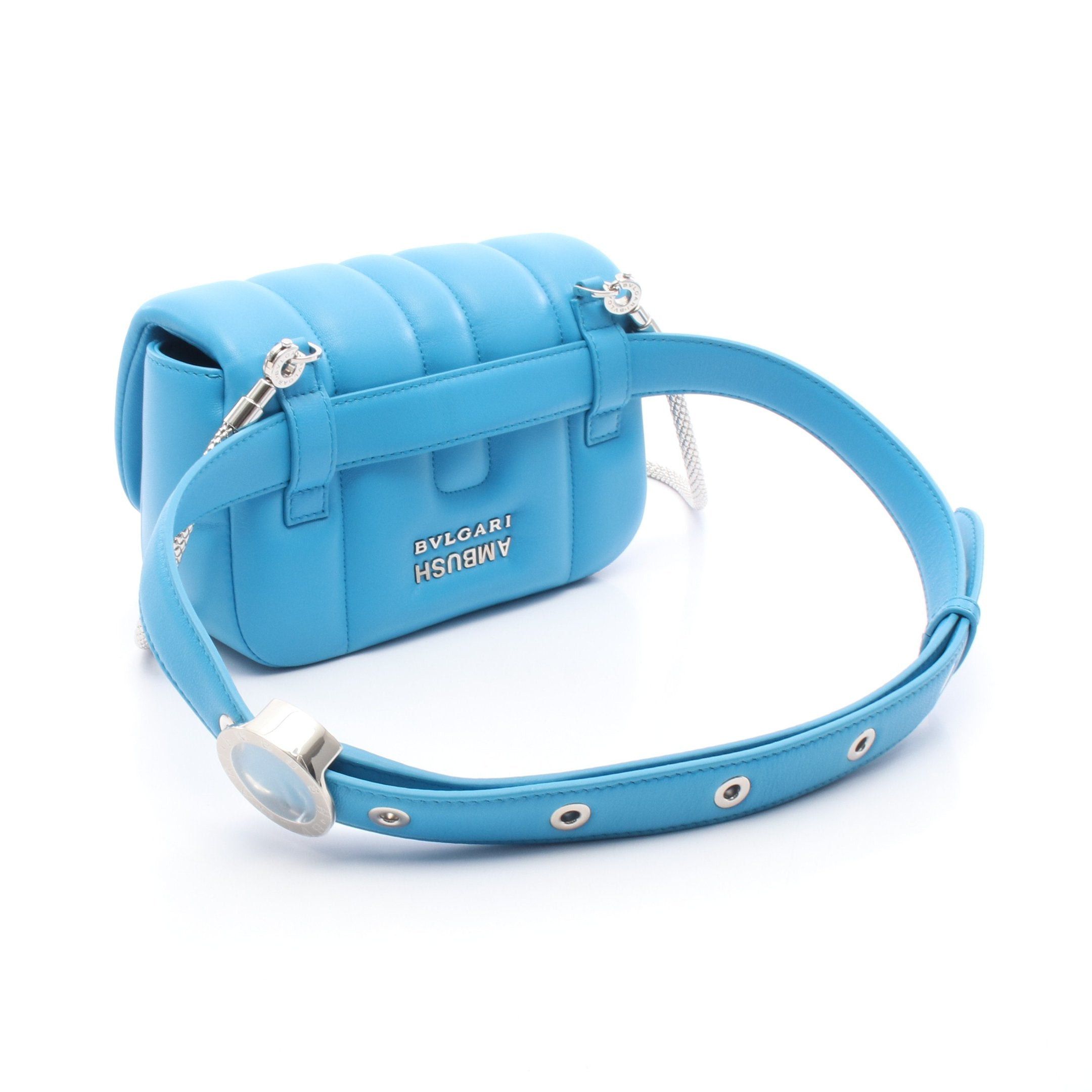 Bvlgari Bvlgari Bvlgari * Ambush Serpenti Waist Bag Body Leather Blue Size ONE SIZE - 2 Thumbnail