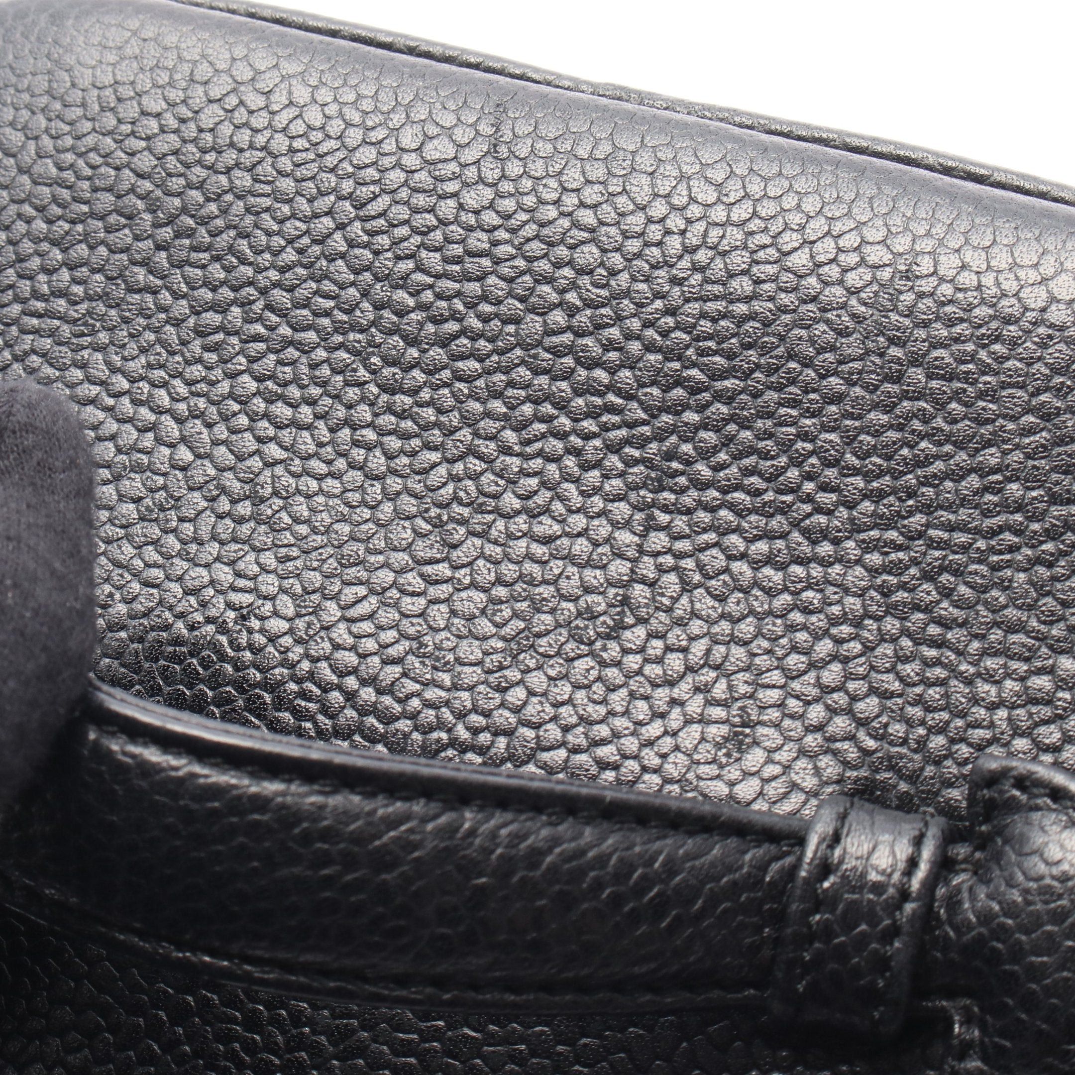Chanel Chanel Coco Mark Handbag Vanity Bag Caviar Skin Black Gold Hardware Size ONE SIZE - 7 Thumbnail