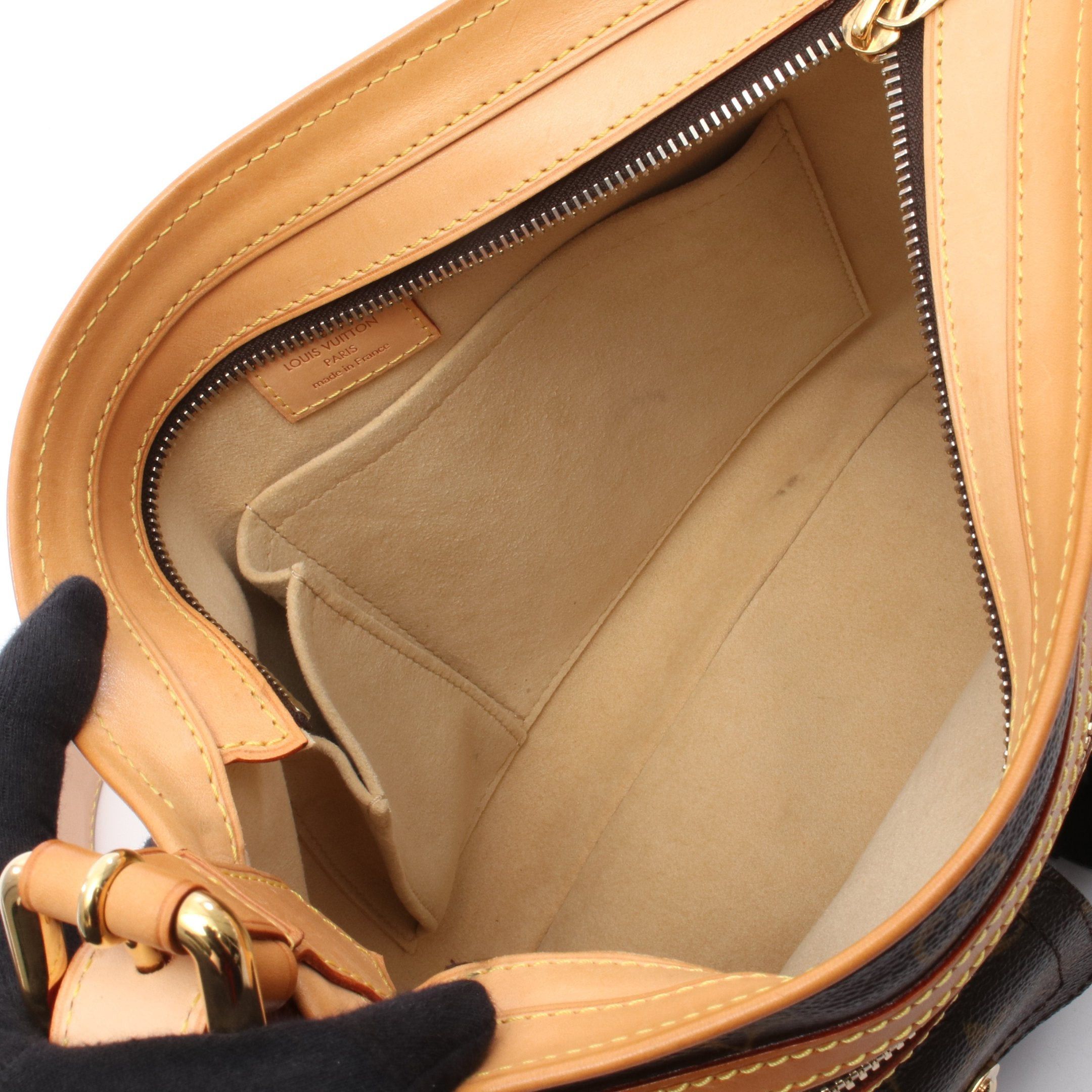 Louis Vuitton Louis Vuitton Hudson Gm Monogram Shoulder Bag Leather Brown Size ONE SIZE - 3 Thumbnail