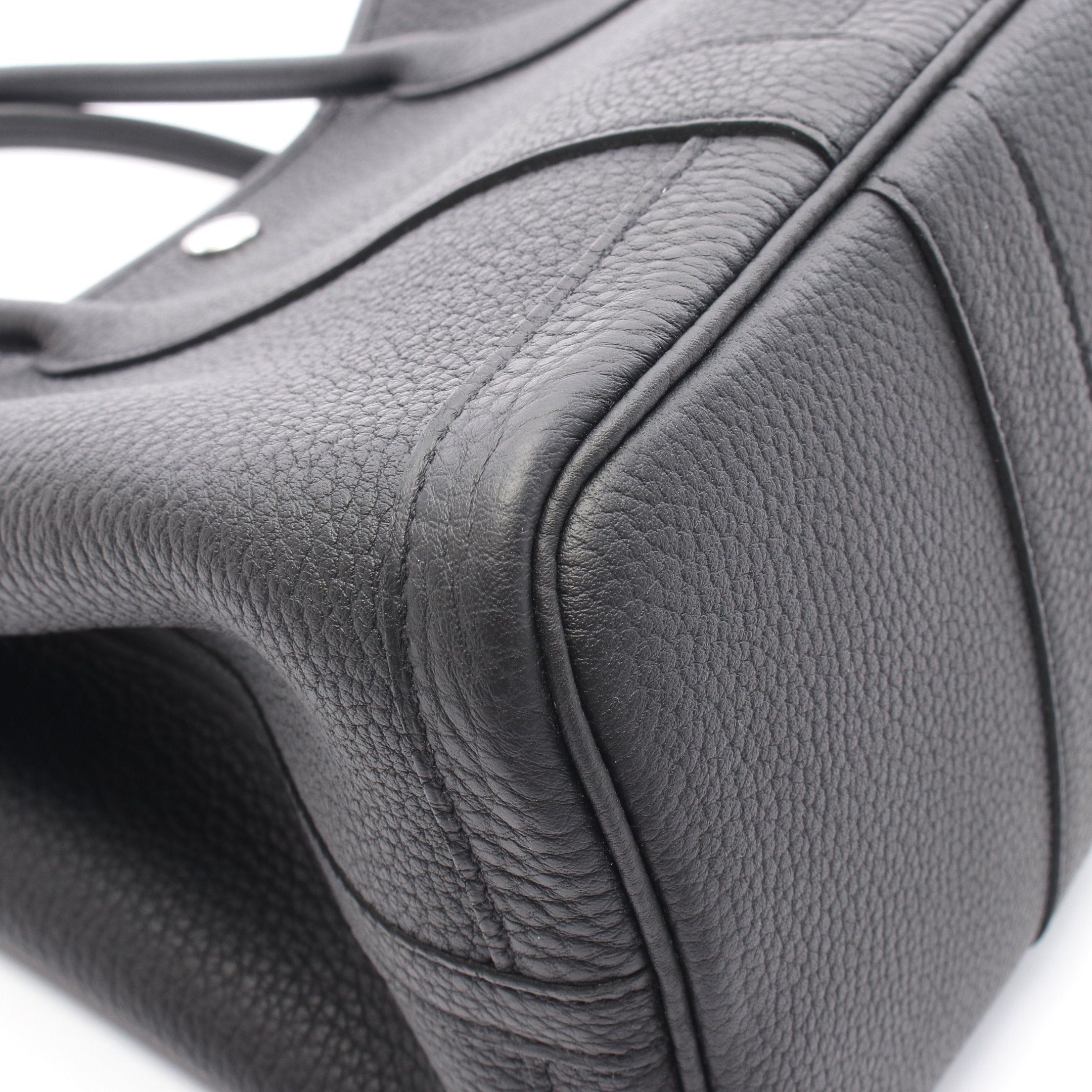 Hermes Hermes Garden Party Tpm Handbag Tote Bag Negonda Leather Black Silver Hardware Double Engraved Size ONE SIZE - 6 Thumbnail