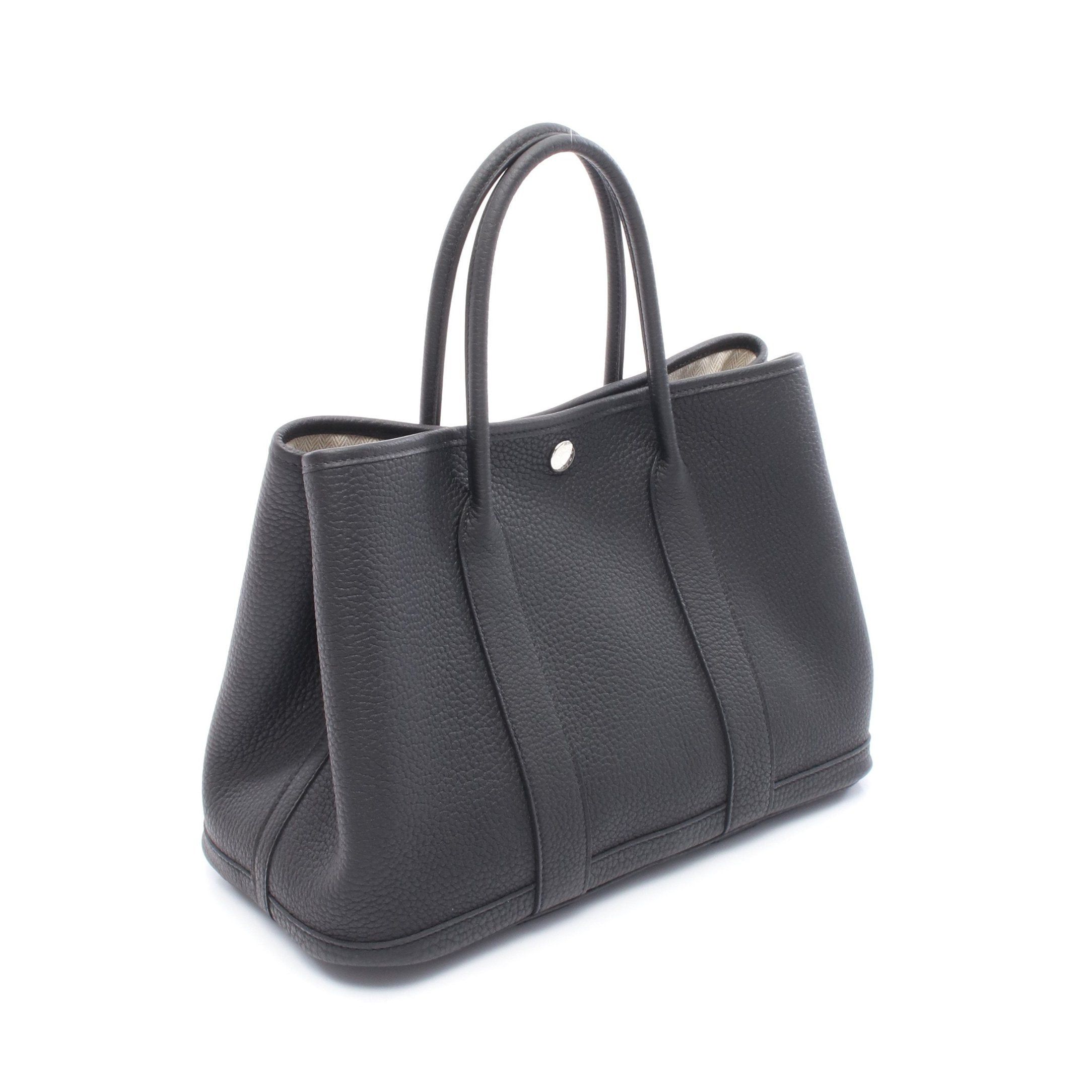 Hermes Hermes Garden Party Tpm Handbag Tote Bag Negonda Leather Black Silver Hardware Double Engraved Size ONE SIZE - 2 Thumbnail