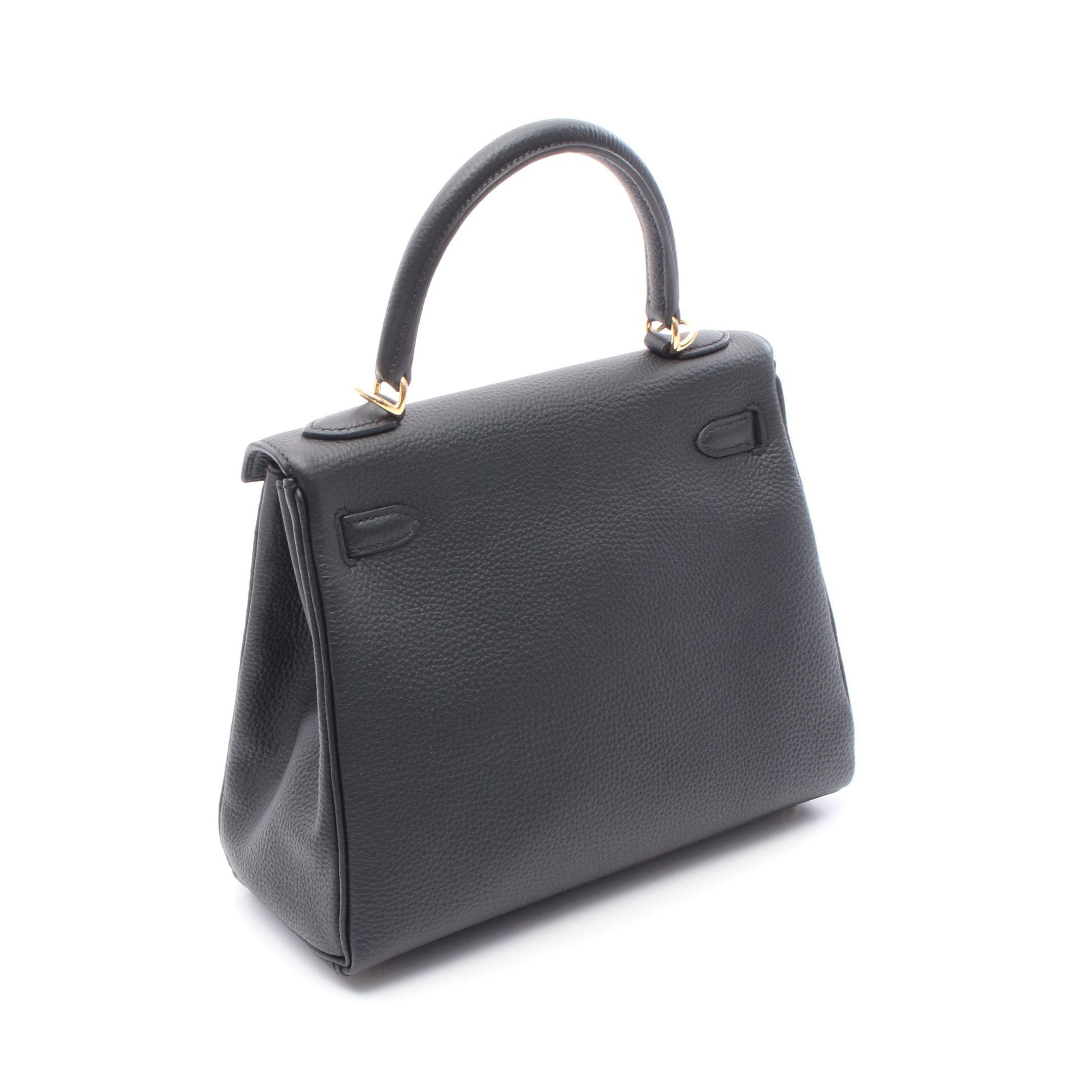 Hermes Hermes Kelly 25 Handbag Togo Black Gold Hardware Inner Stitch K Stamp Size ONE SIZE - 2 Thumbnail