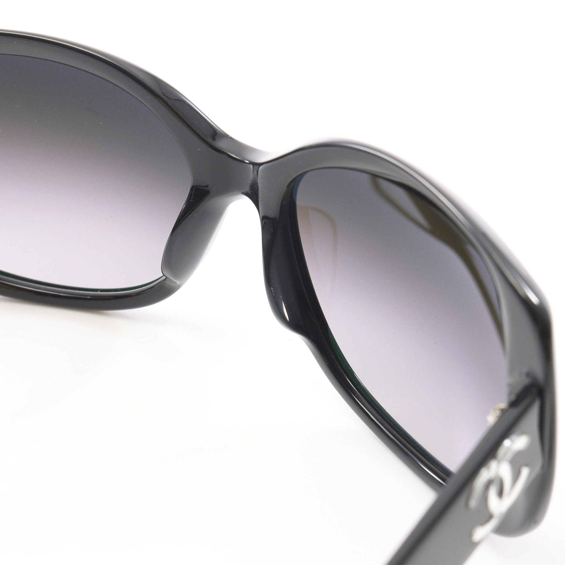 Chanel Chanel Coco Mark Sunglasses Black Size ONE SIZE - 5 Thumbnail