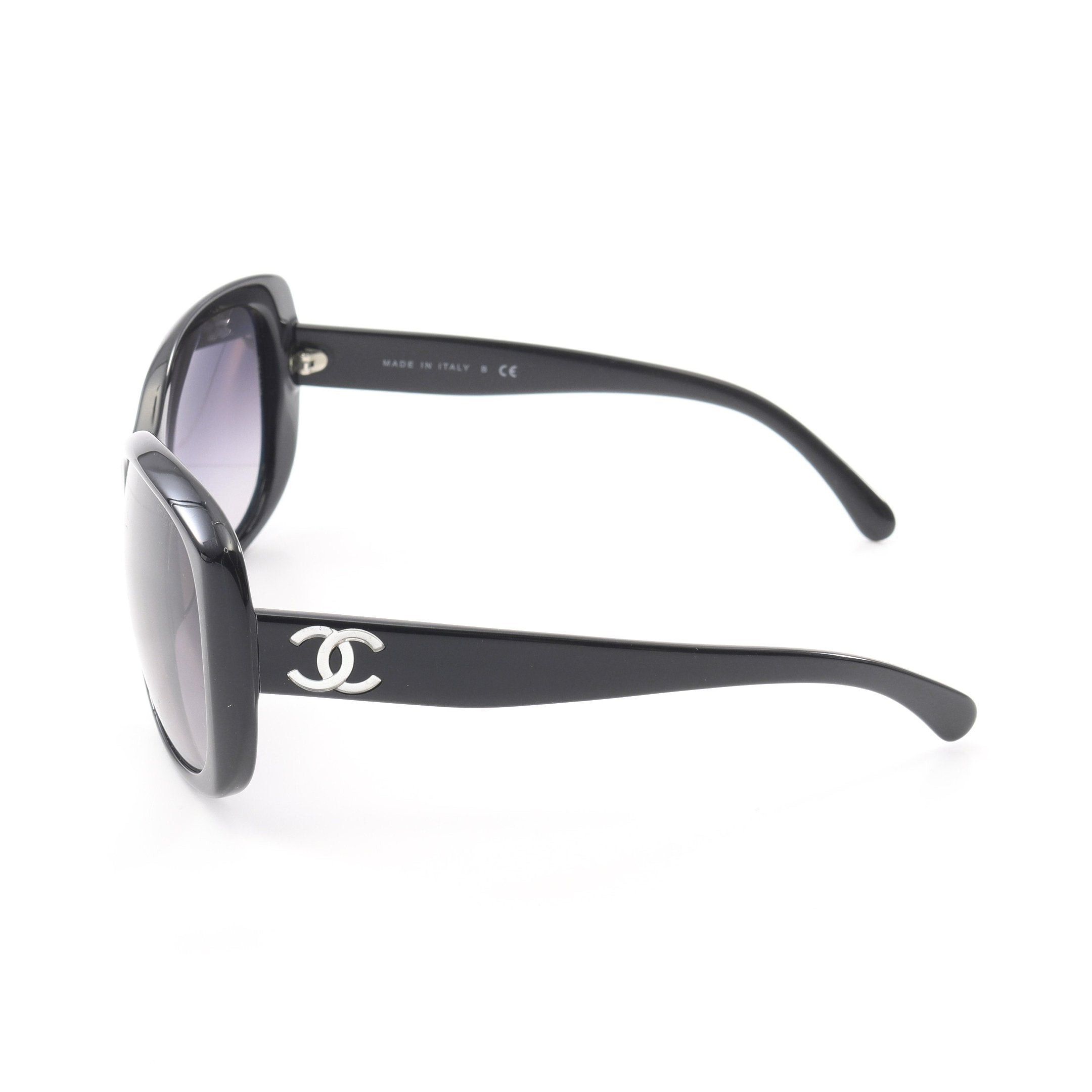 Chanel Chanel Coco Mark Sunglasses Black Size ONE SIZE - 3 Thumbnail