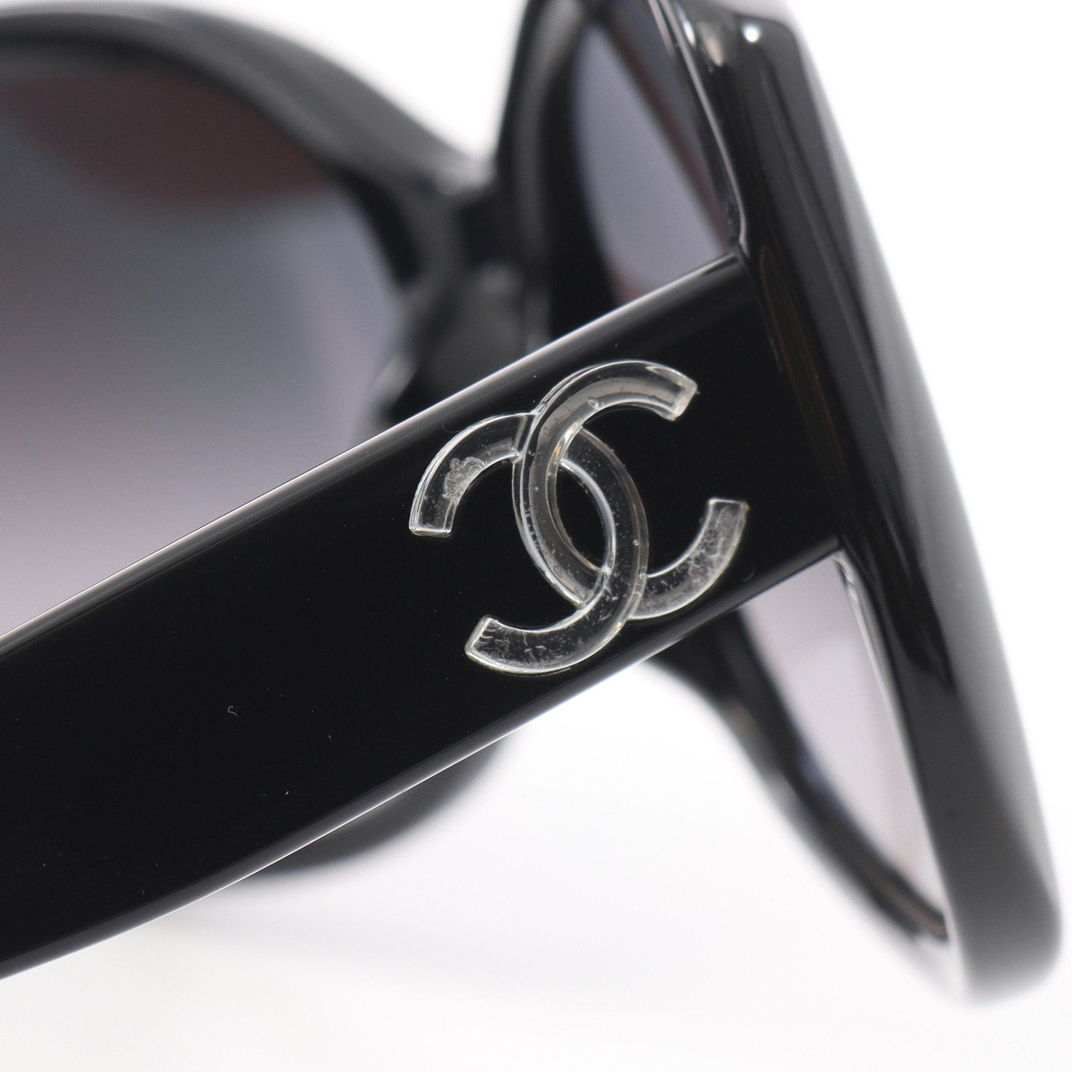Chanel Chanel Coco Mark Sunglasses Black Size ONE SIZE - 6 Thumbnail