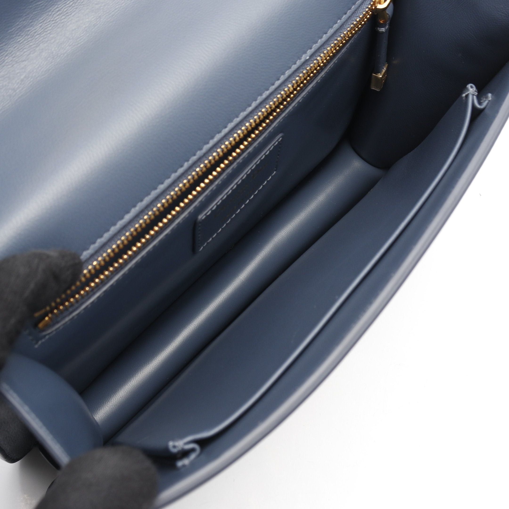 Dior Dior 30 Montaigne Shoulder Bag Leather Blue Gray Size ONE SIZE - 3 Thumbnail