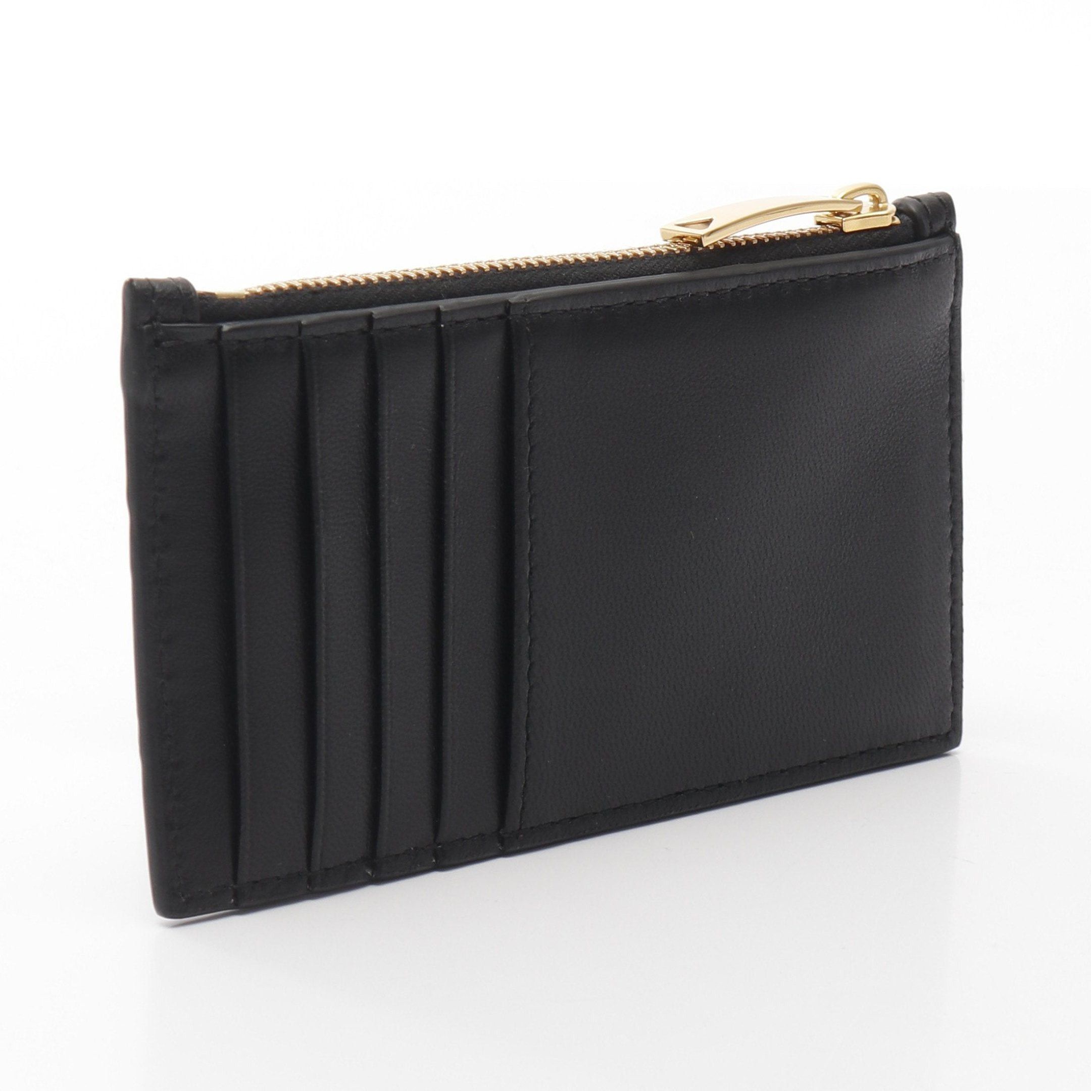 Bottega Veneta Bottega Veneta Intrecciato Card Case Leather Black Size ONE SIZE - 2 Thumbnail
