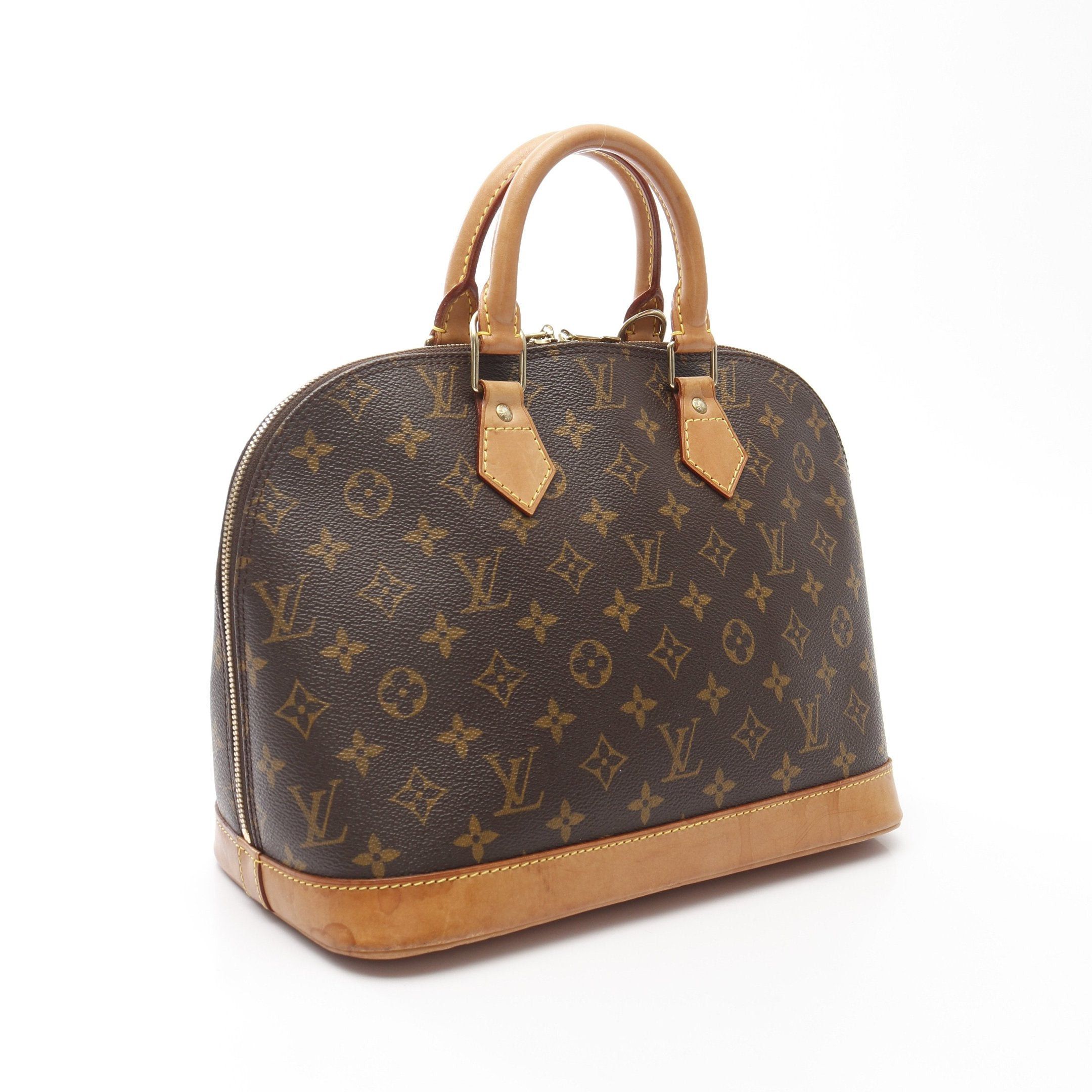 Louis Vuitton Louis Vuitton Alma Pm Monogram Handbag Leather Brown Size ONE SIZE - 2 Thumbnail