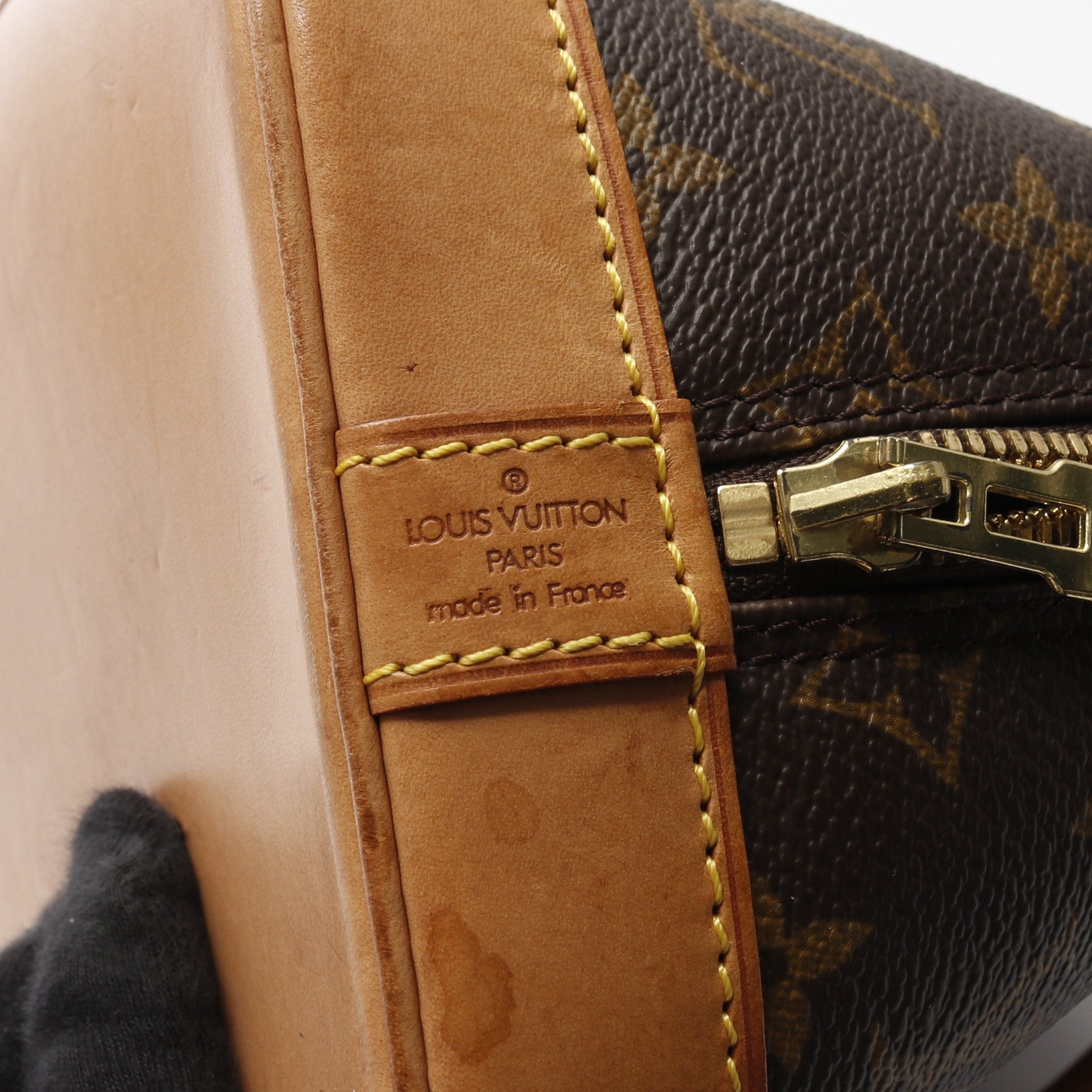 Louis Vuitton Louis Vuitton Alma Pm Monogram Handbag Leather Brown Size ONE SIZE - 4 Thumbnail