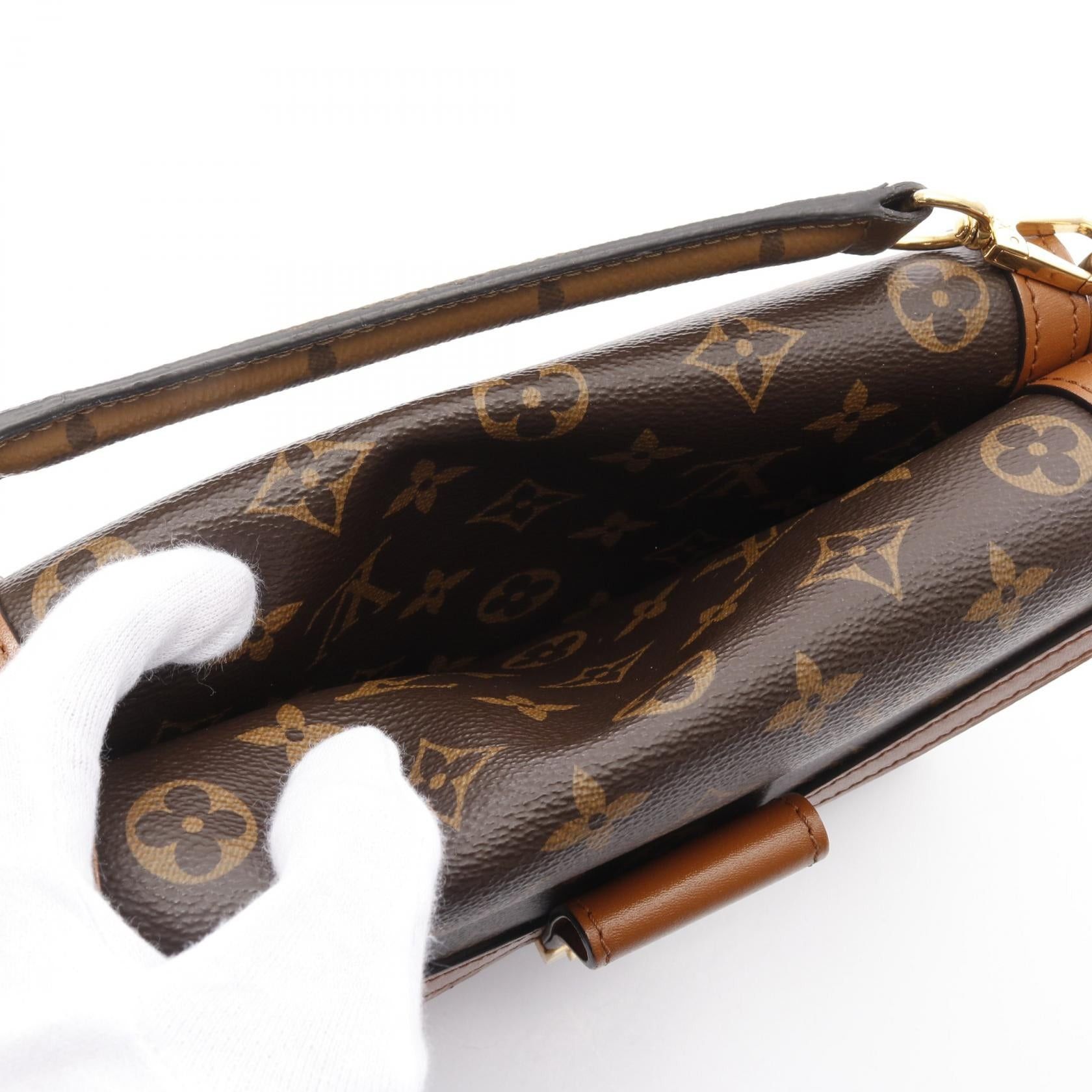 Louis Vuitton Louis Vuitton Sac Bifas Monogram Handbag Leather Brown Light 3Way Size ONE SIZE - 4 Thumbnail