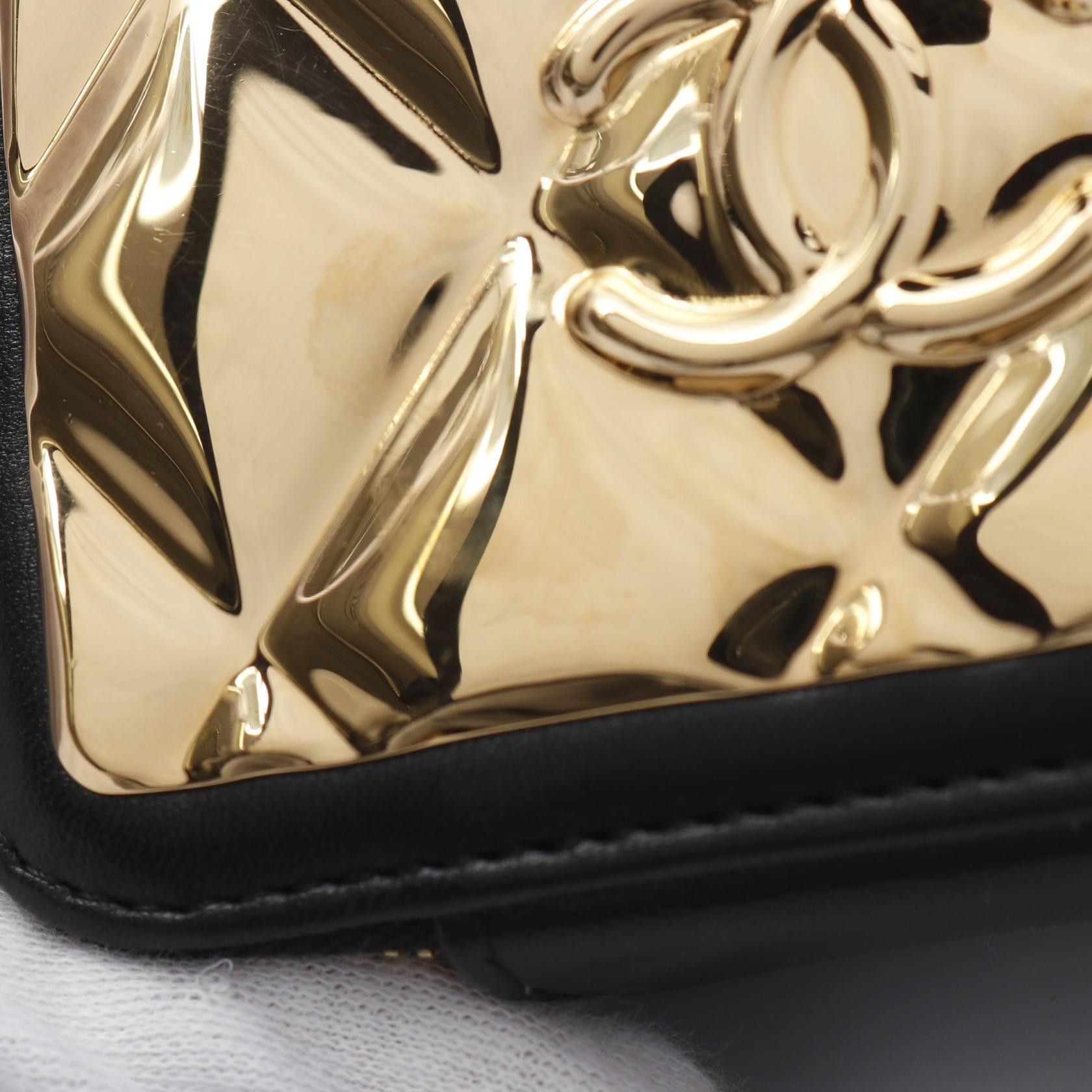 Chanel Chanel Matelasse Vanity Mini Card Case Chain Shoulder Bag Lambskin Black Gold Hardware Size ONE SIZE - 8 Thumbnail