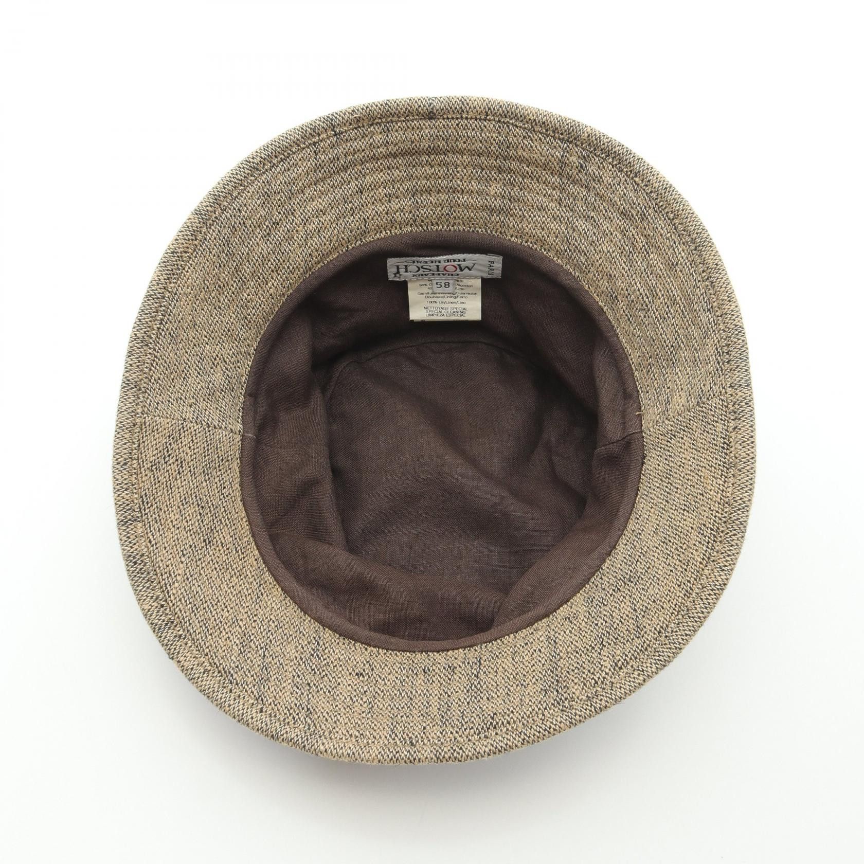 Hermes Hermes Bucket Hat Cotton Linen Gray Brown Light Beige Size ONE SIZE - 3 Thumbnail