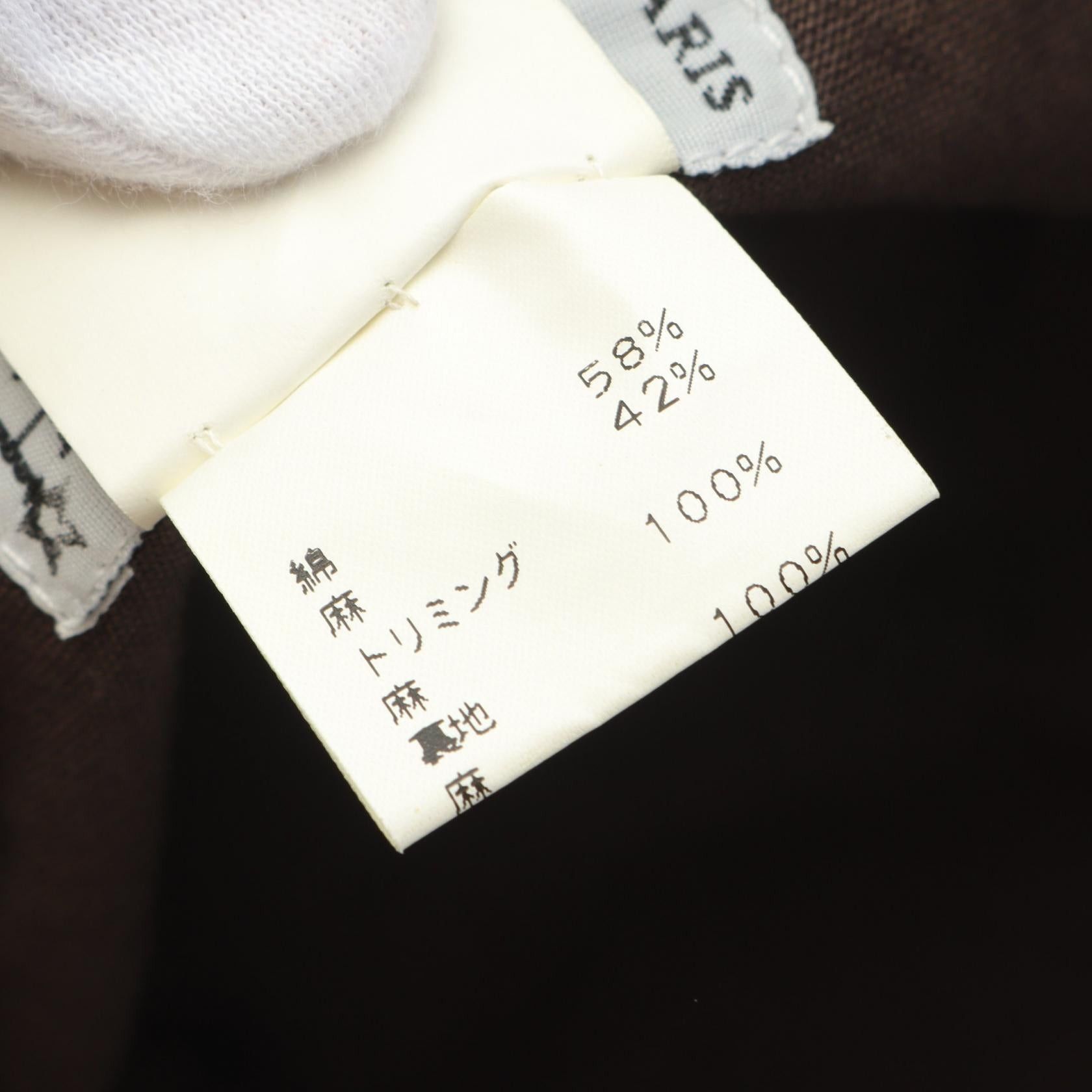 Hermes Hermes Bucket Hat Cotton Linen Gray Brown Light Beige Size ONE SIZE - 5 Thumbnail