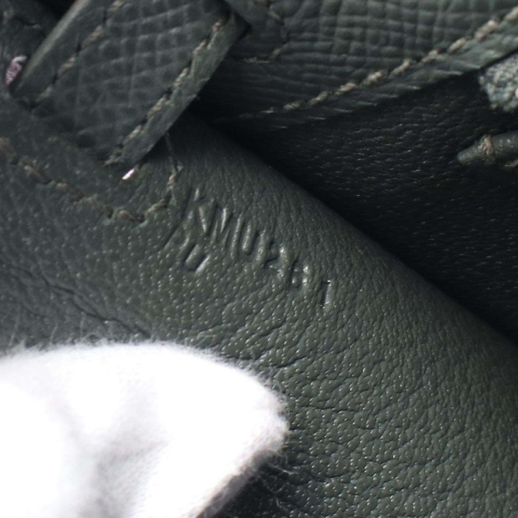 Hermes Hermes Kelly 25 Vale Mangrove Handbag Veau Epsom Gray Green Silver Hardware Outside Sewing K Stamp Size ONE SIZE - 5 Thumbnail