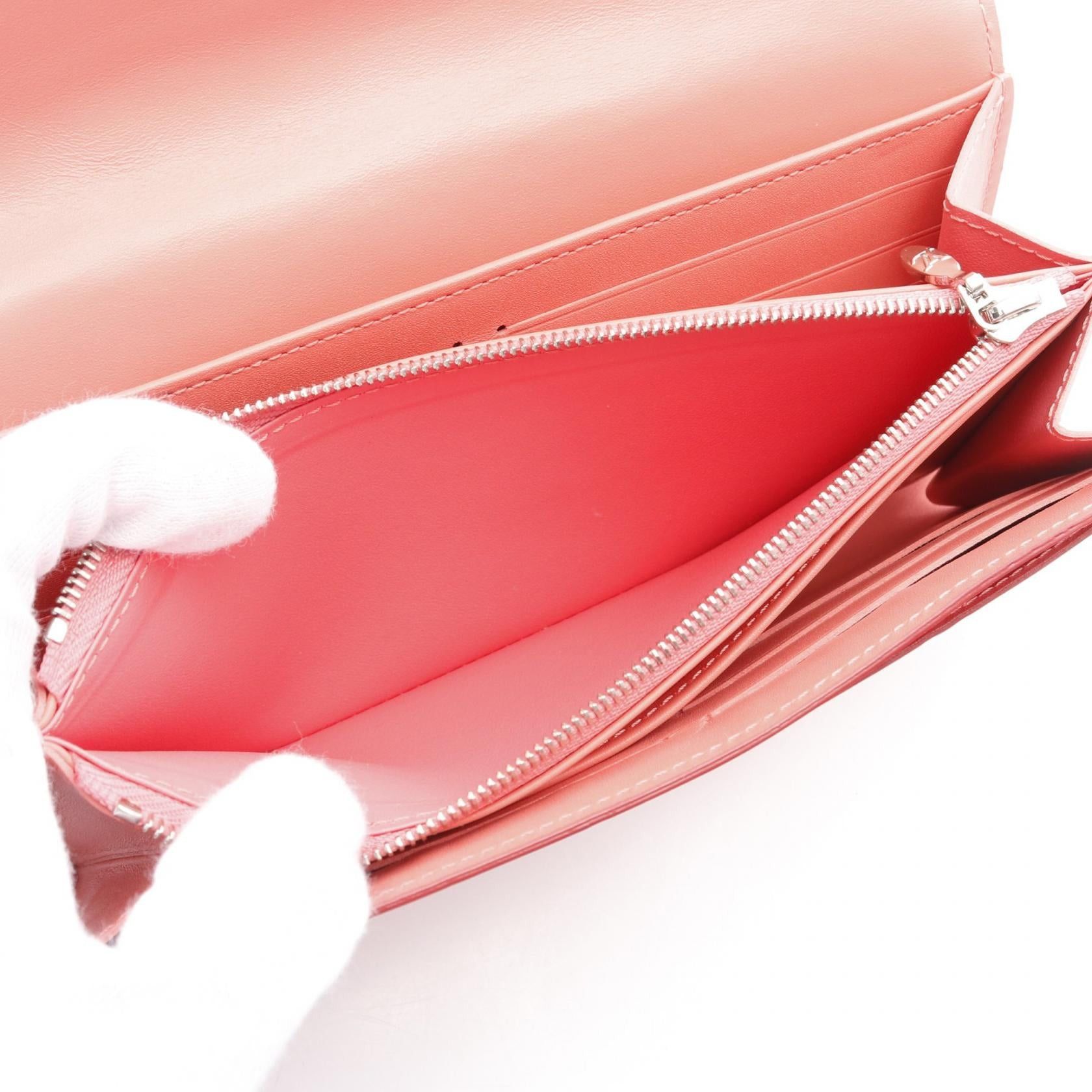 Louis Vuitton Louis Vuitton Portofoila Sara Monogram Vernis Poppy Petal Bi-Fold Long Wallet Leather Coral Pink Size ONE SIZE - 6 Thumbnail