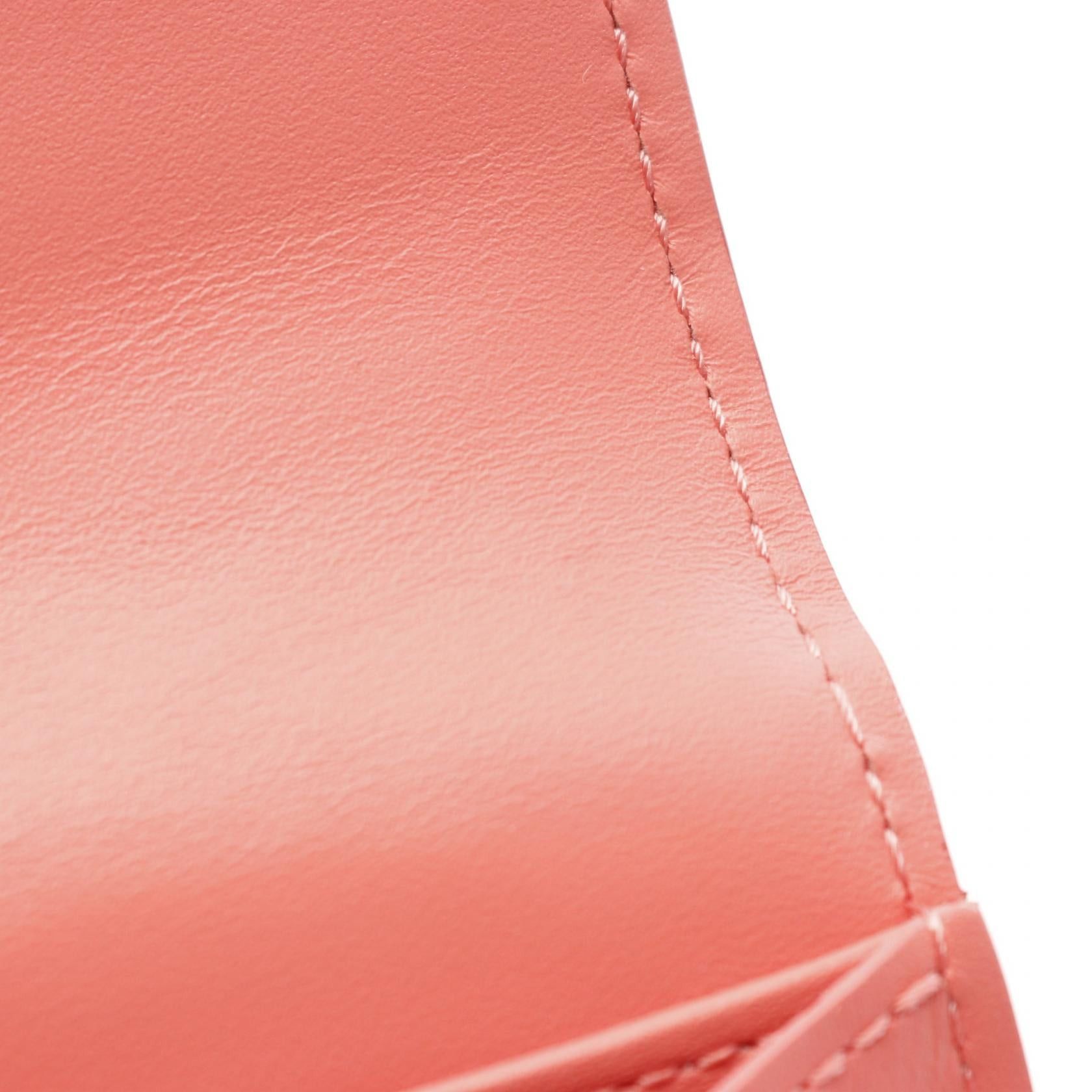 Louis Vuitton Louis Vuitton Portofoila Sara Monogram Vernis Poppy Petal Bi-Fold Long Wallet Leather Coral Pink Size ONE SIZE - 8 Thumbnail
