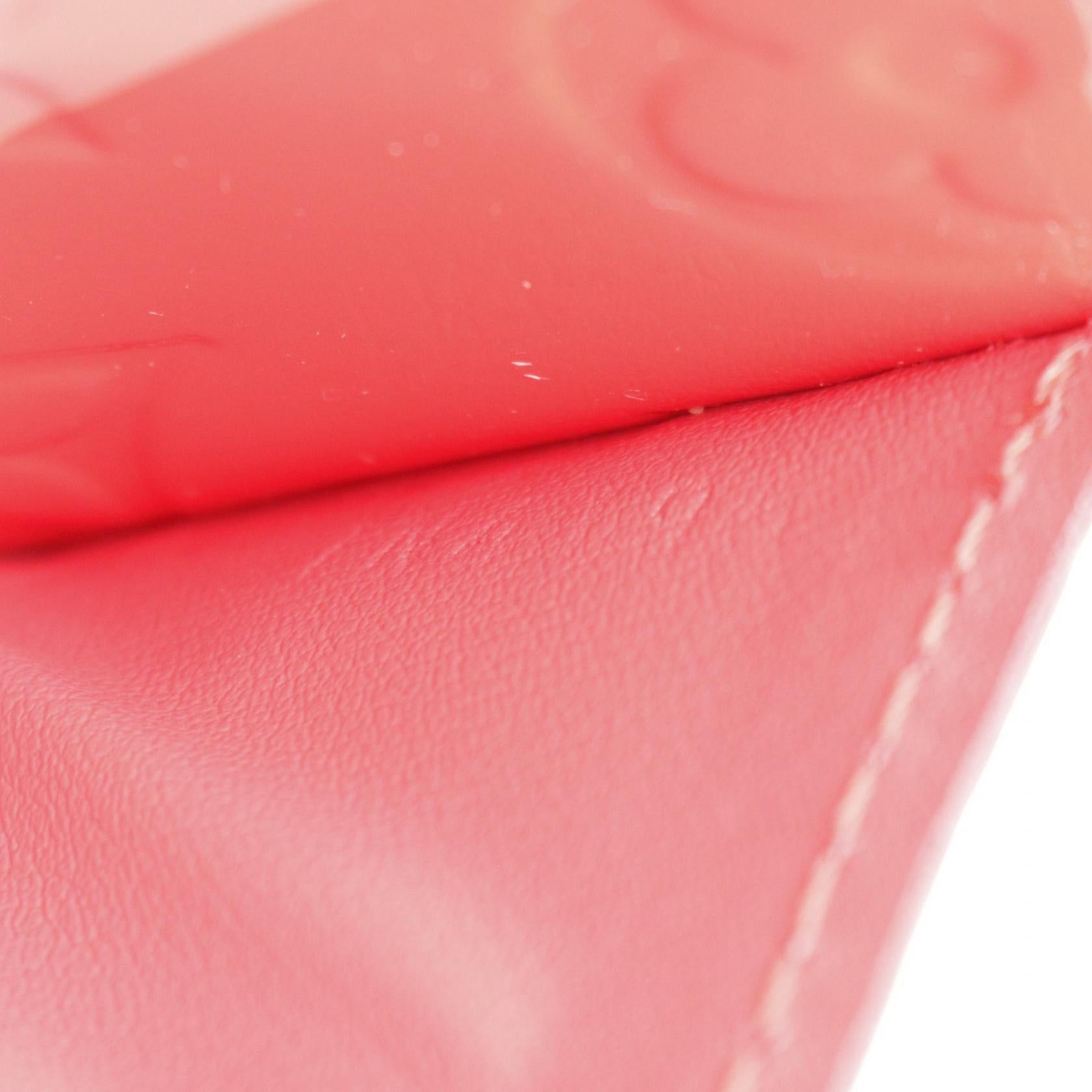 Louis Vuitton Louis Vuitton Portofoila Sara Monogram Vernis Poppy Petal Bi-Fold Long Wallet Leather Coral Pink Size ONE SIZE - 5 Thumbnail