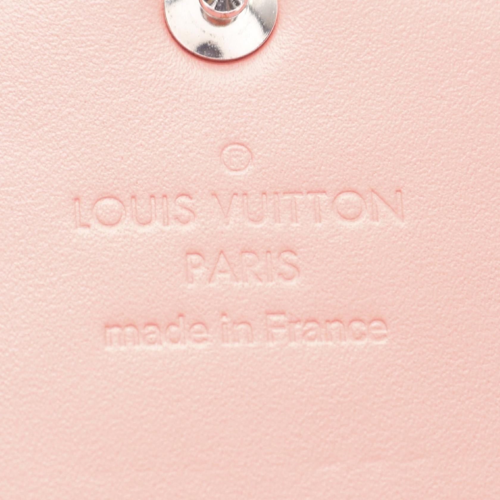 Louis Vuitton Louis Vuitton Portofoila Sara Monogram Vernis Poppy Petal Bi-Fold Long Wallet Leather Coral Pink Size ONE SIZE - 4 Thumbnail