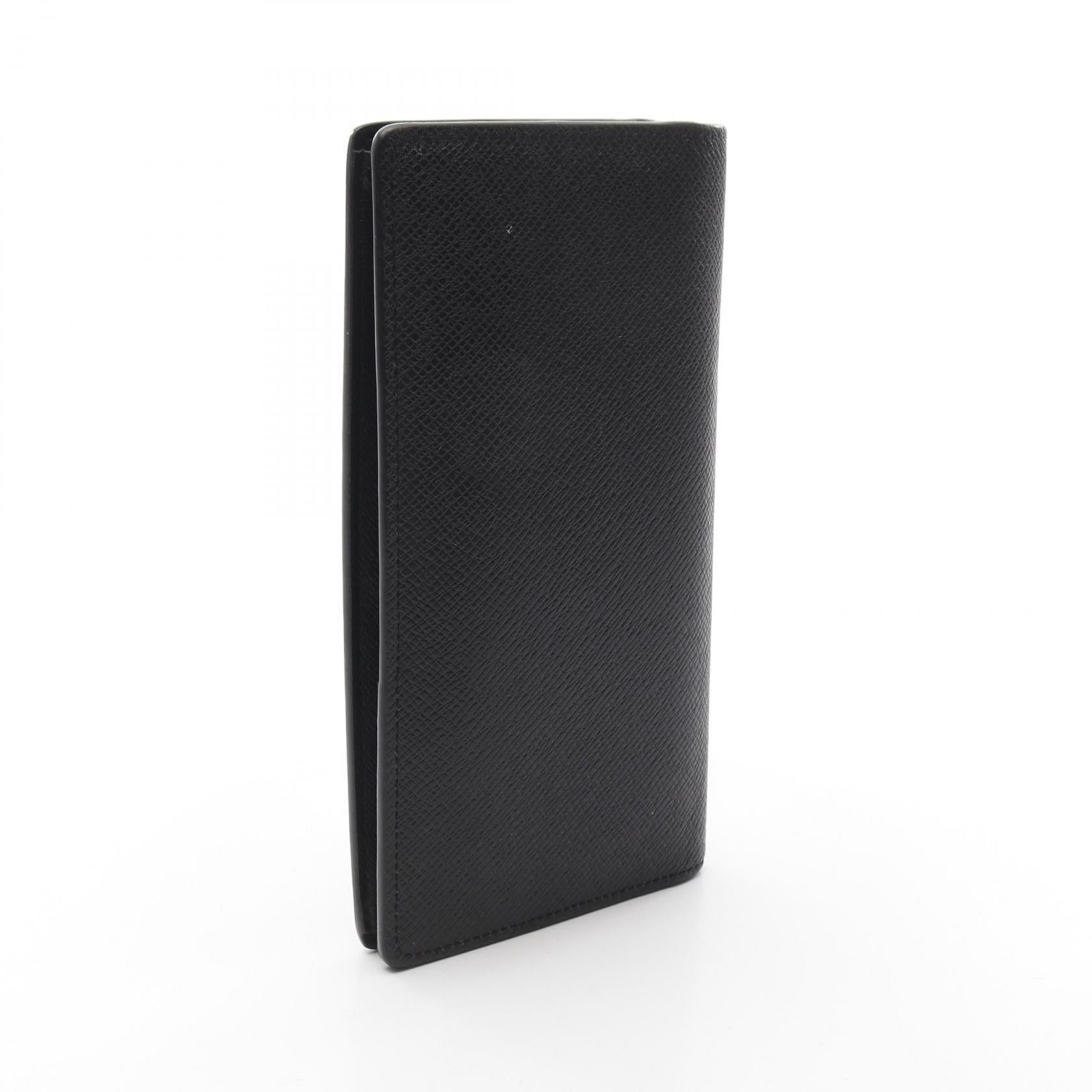 Louis Vuitton Louis Vuitton Portefeuil Ron Taiga Ardoise Bi-Fold Long Wallet Leather Black Size ONE SIZE - 2 Thumbnail