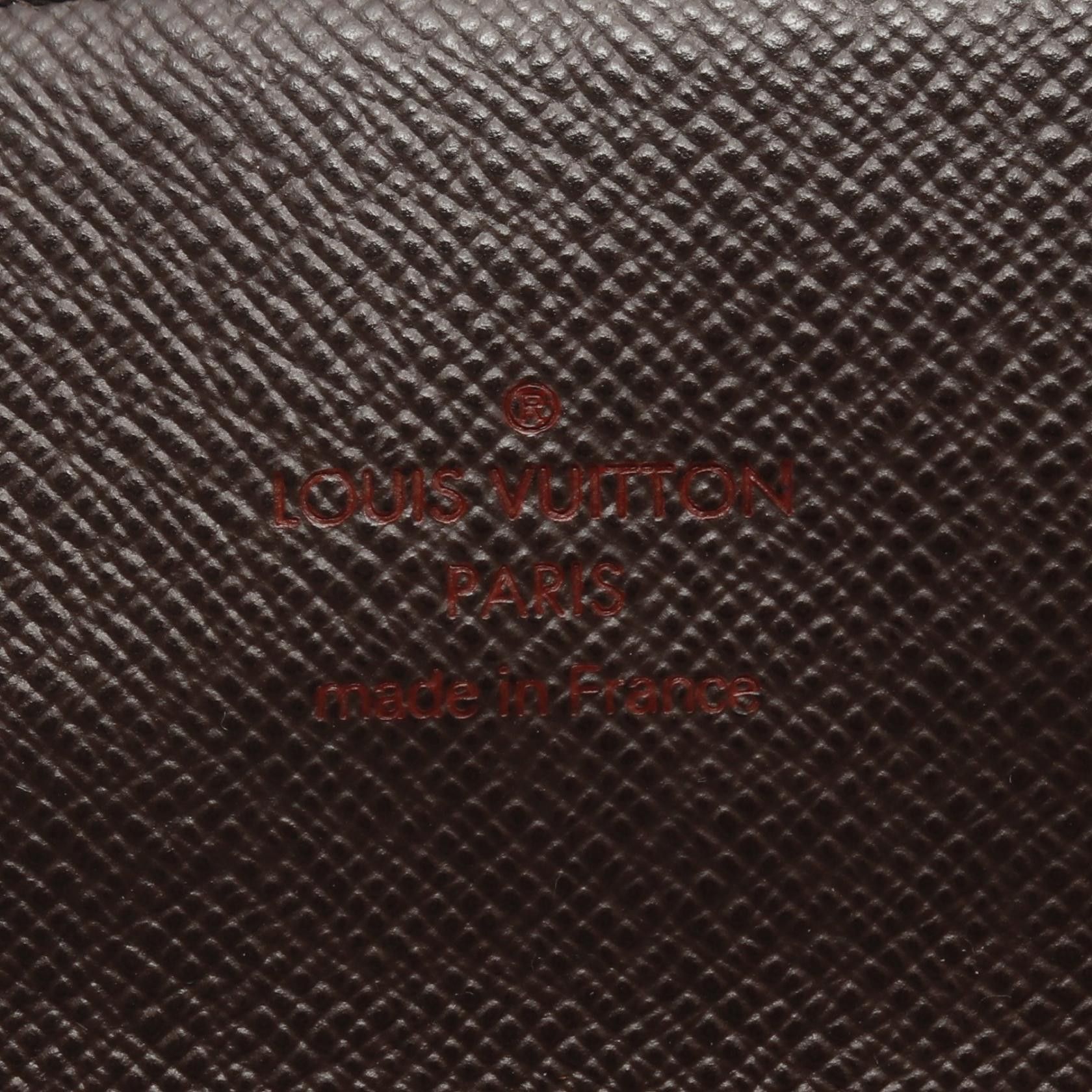 Louis Vuitton Louis Vuitton Portefeuille Accordion Damier Ebene Bi-Fold Long Wallet Brown Size ONE SIZE - 4 Thumbnail