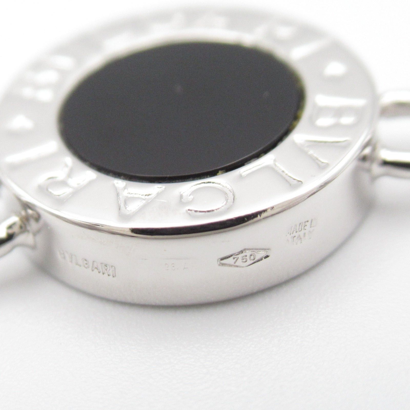 Bvlgari Bvlgari Bvlgari Necklace 3 Motifs K18Wg (White Gold) Diamond Onyx Clear Black Size ONE SIZE - 6 Thumbnail
