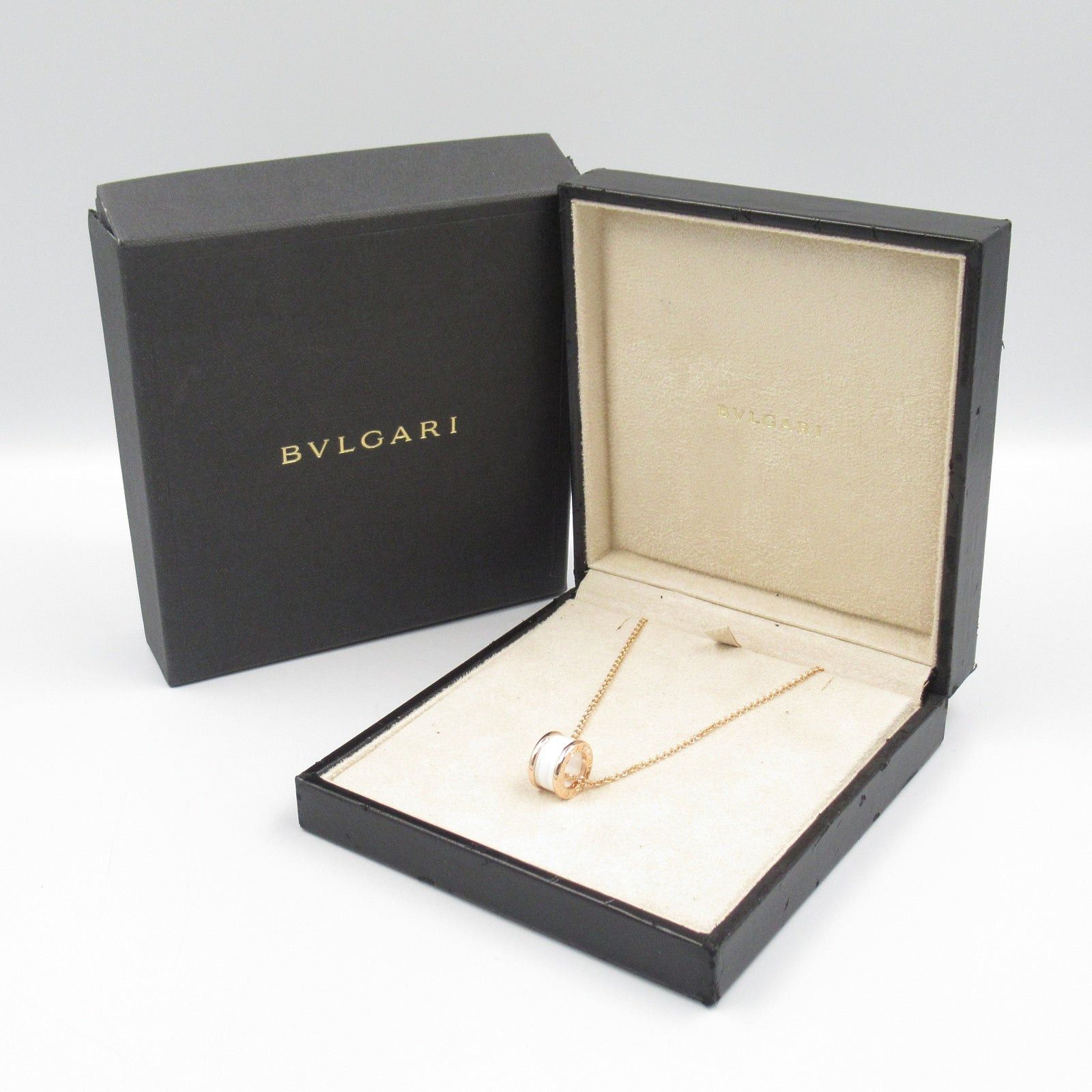 Bvlgari Bvlgari B Zero One Necklace Ceramic K18Pg (Pink Gold) Gold White Size ONE SIZE - 8 Thumbnail