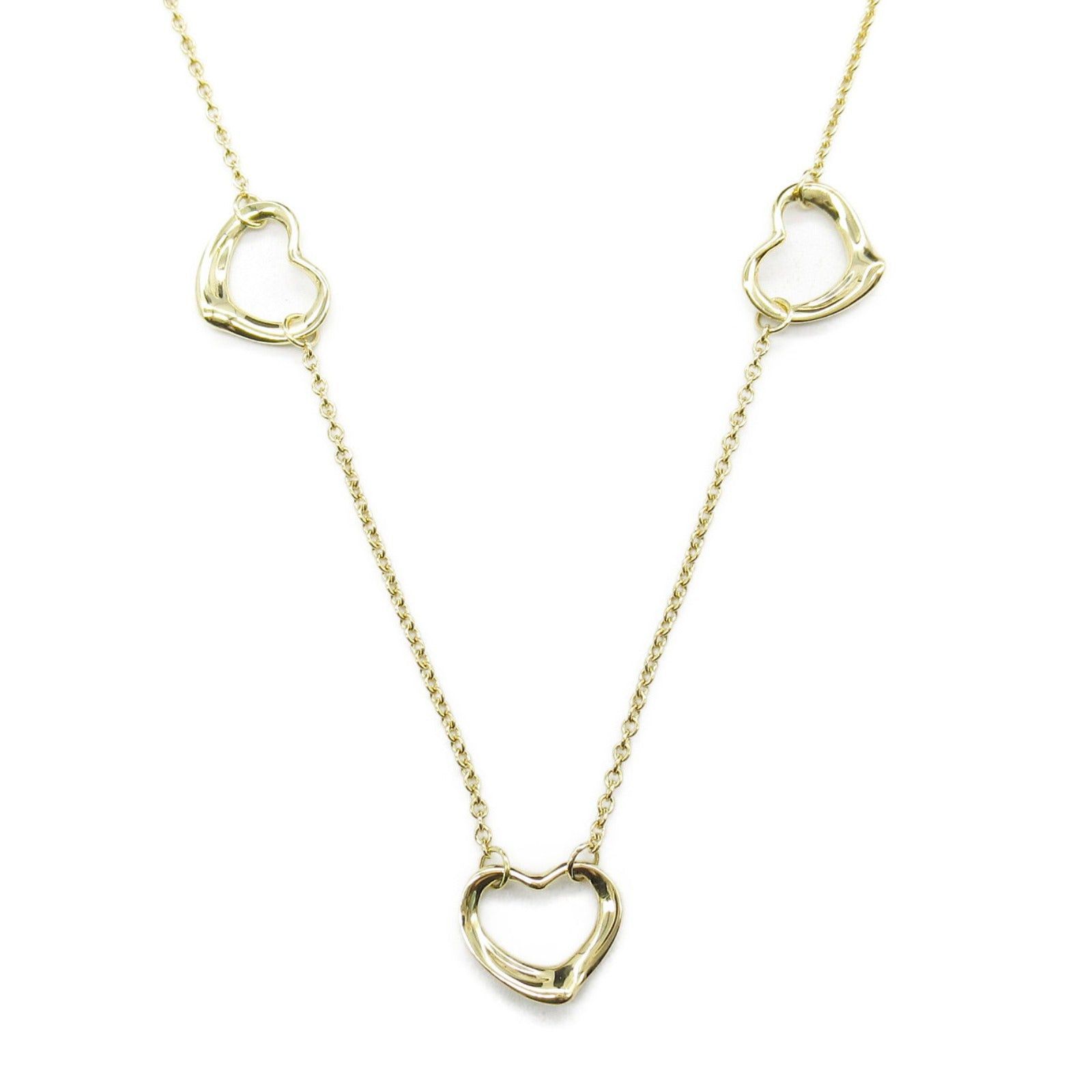 Tiffany & Co. Tiffany Co Open Heart 3 Motifs Necklace K18 (Yellow Gold) Gold Size ONE SIZE - 2 Thumbnail
