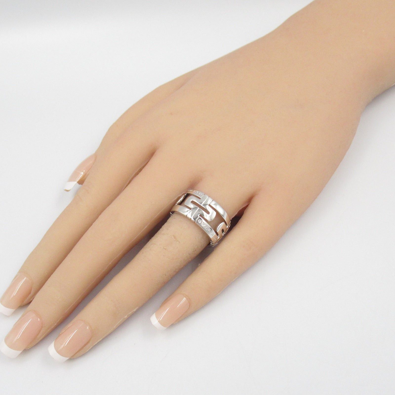 Bvlgari Bvlgari Parentesi Ring K18Wg (White Gold) Silver Size ONE SIZE - 9 Thumbnail