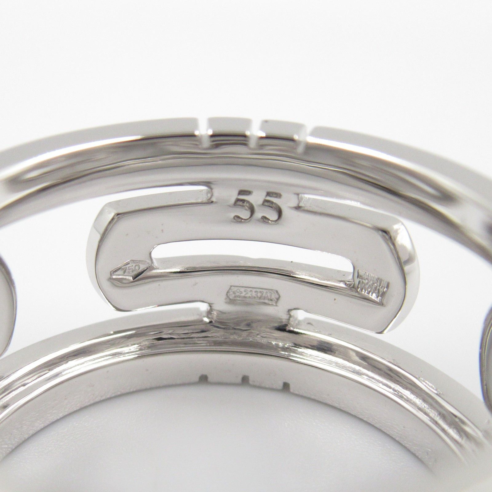 Bvlgari Bvlgari Parentesi Ring K18Wg (White Gold) Silver Size ONE SIZE - 4 Thumbnail