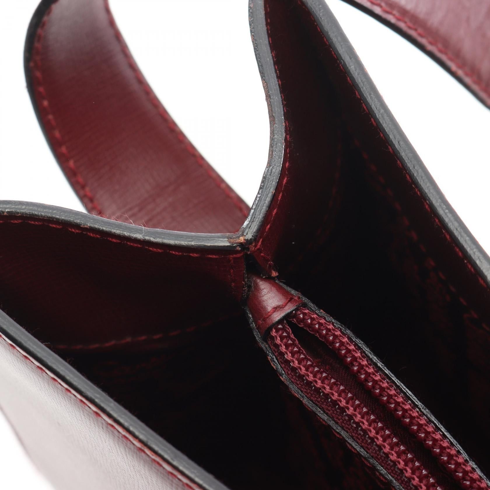 Cartier Cartier Shoulder Bag Leather Burgundy Size ONE SIZE - 7 Thumbnail