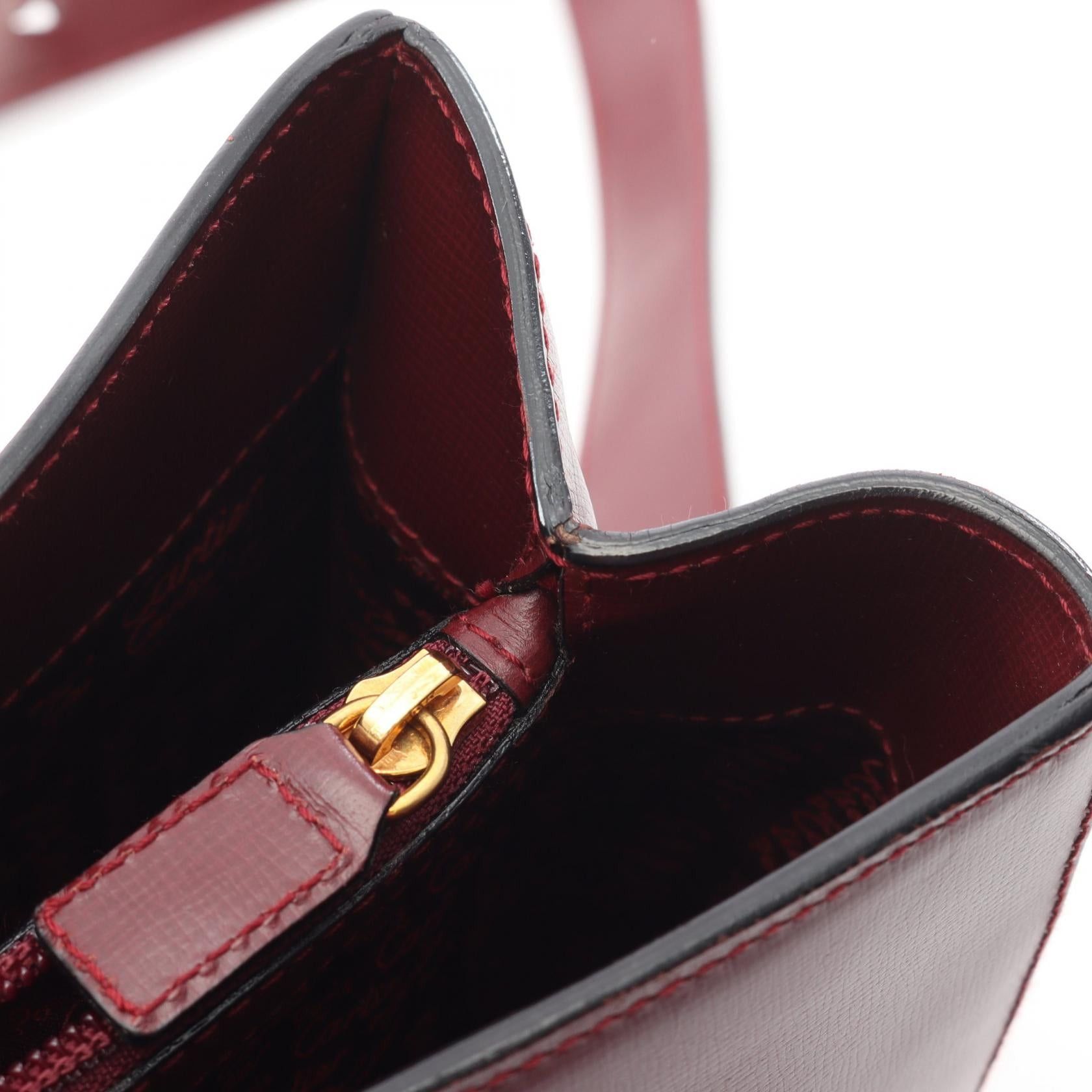 Cartier Cartier Shoulder Bag Leather Burgundy Size ONE SIZE - 6 Thumbnail