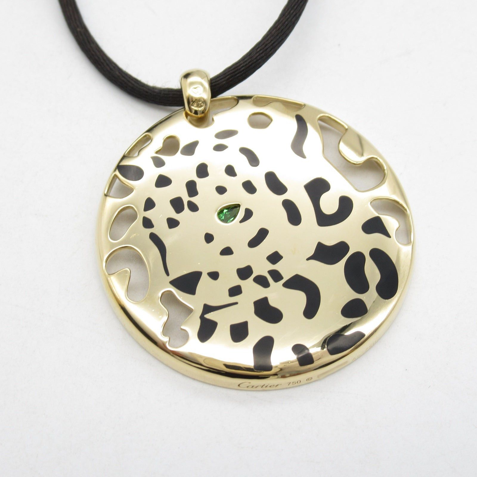 Cartier Cartier Panthère Pelague Necklace Tsavorite Onyx K18 (Yellow Gold) Tsavorite/Onyx Green Black Size ONE SIZE - 4 Thumbnail