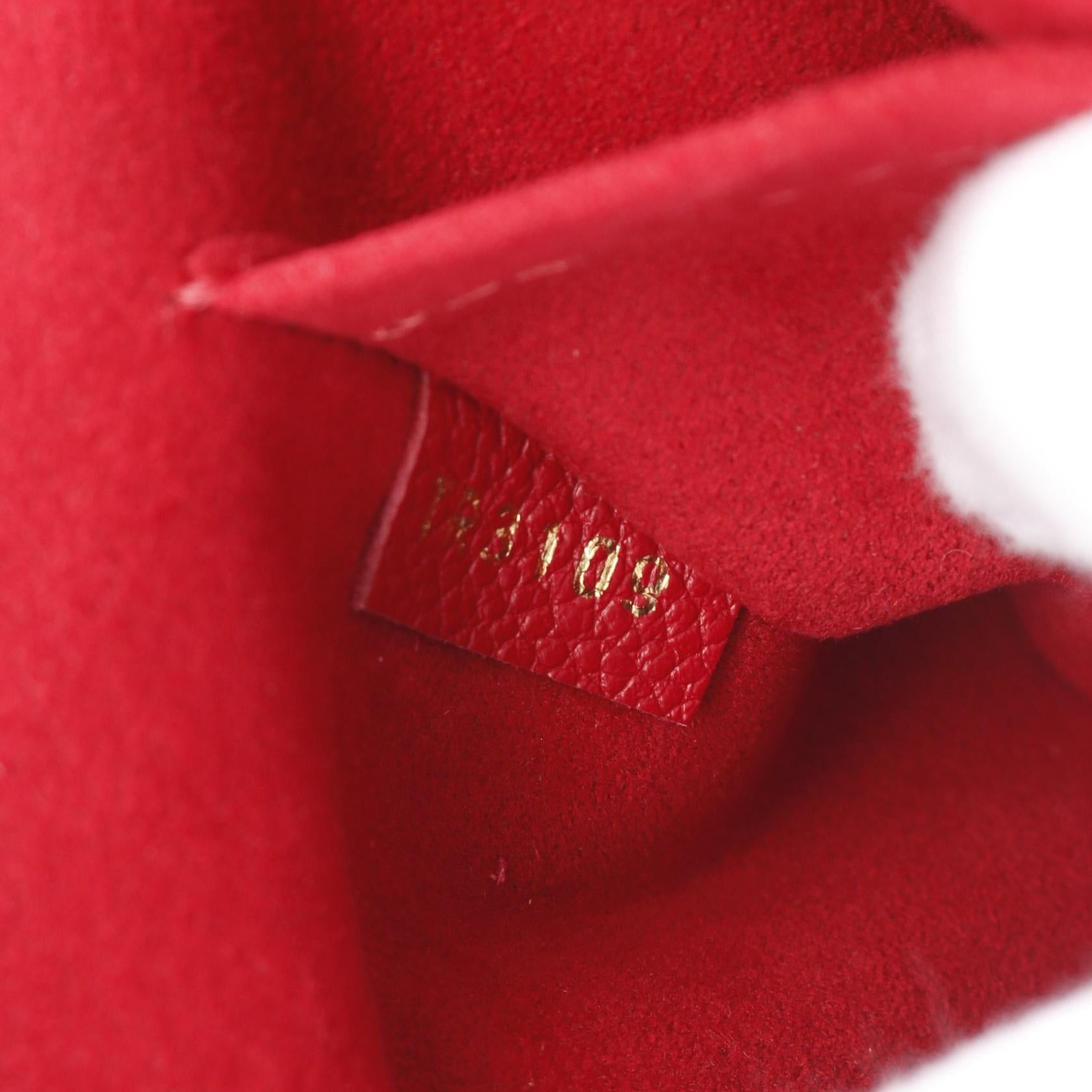 Louis Vuitton Louis Vuitton Vavin Bb Monogram Empreinte Cerise Double Chain Shoulder Bag Leather Red Size ONE SIZE - 5 Thumbnail