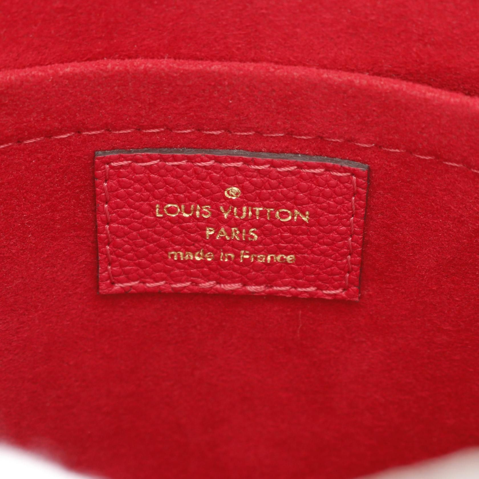 Louis Vuitton Louis Vuitton Vavin Bb Monogram Empreinte Cerise Double Chain Shoulder Bag Leather Red Size ONE SIZE - 4 Thumbnail