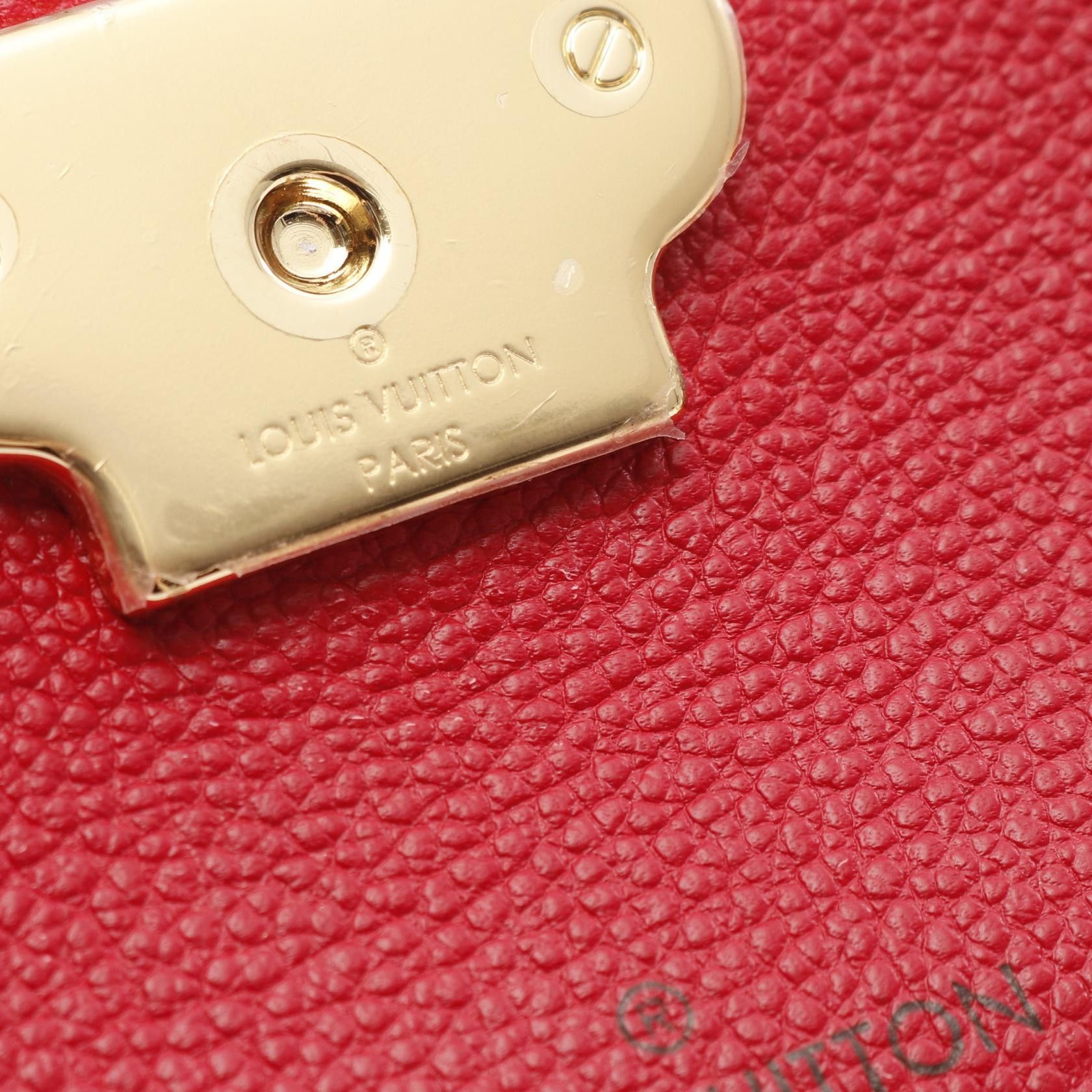 Louis Vuitton Louis Vuitton Vavin Bb Monogram Empreinte Cerise Double Chain Shoulder Bag Leather Red Size ONE SIZE - 7 Thumbnail