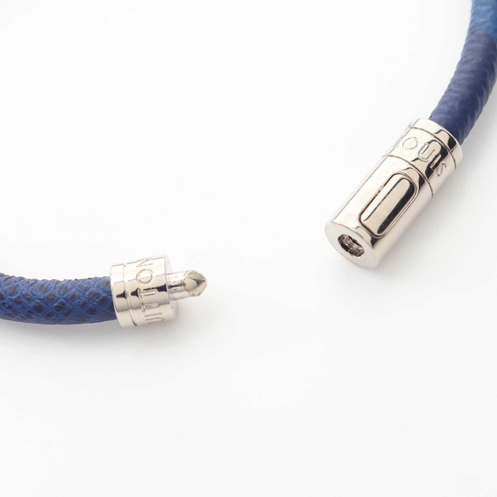 Louis Vuitton Louis Vuitton Taigarama Brasserie Neosplit Set Of 2 Bracelet Leather Blue Green Size ONE SIZE - 3 Thumbnail