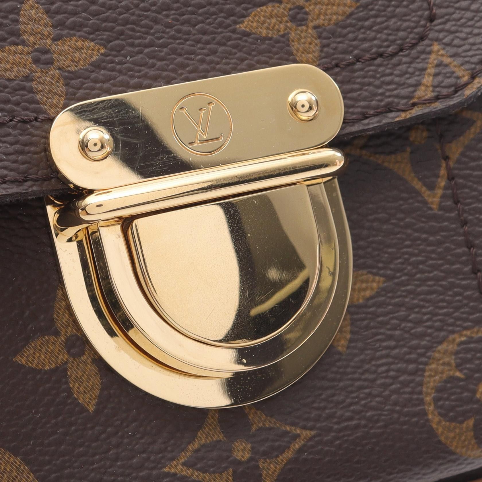 Louis Vuitton Louis Vuitton Hudson Pm Monogram Shoulder Bag Leather Brown Size ONE SIZE - 9 Thumbnail