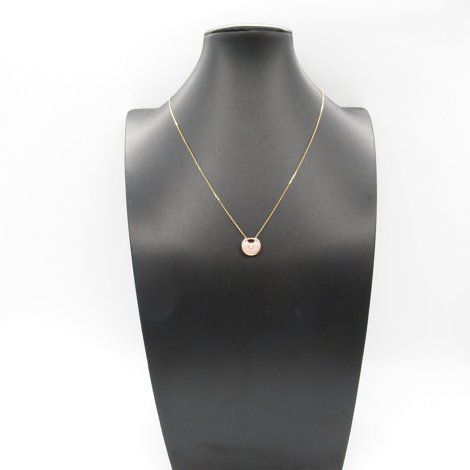 Cartier Cartier Amulet De Cartier Necklace Pink Opal K18Pg (Pink Gold) Diamond Size ONE SIZE - 5 Thumbnail