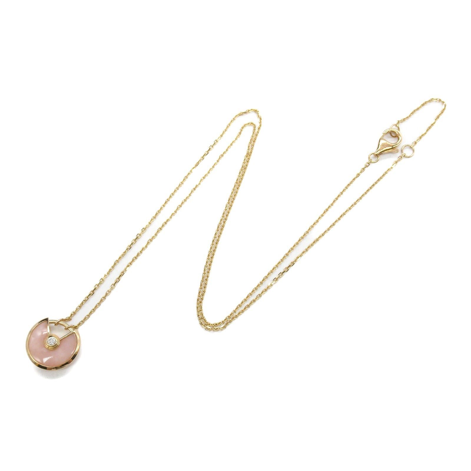 Cartier Cartier Amulet De Cartier Necklace Pink Opal K18Pg (Pink Gold) Diamond Size ONE SIZE - 3 Thumbnail