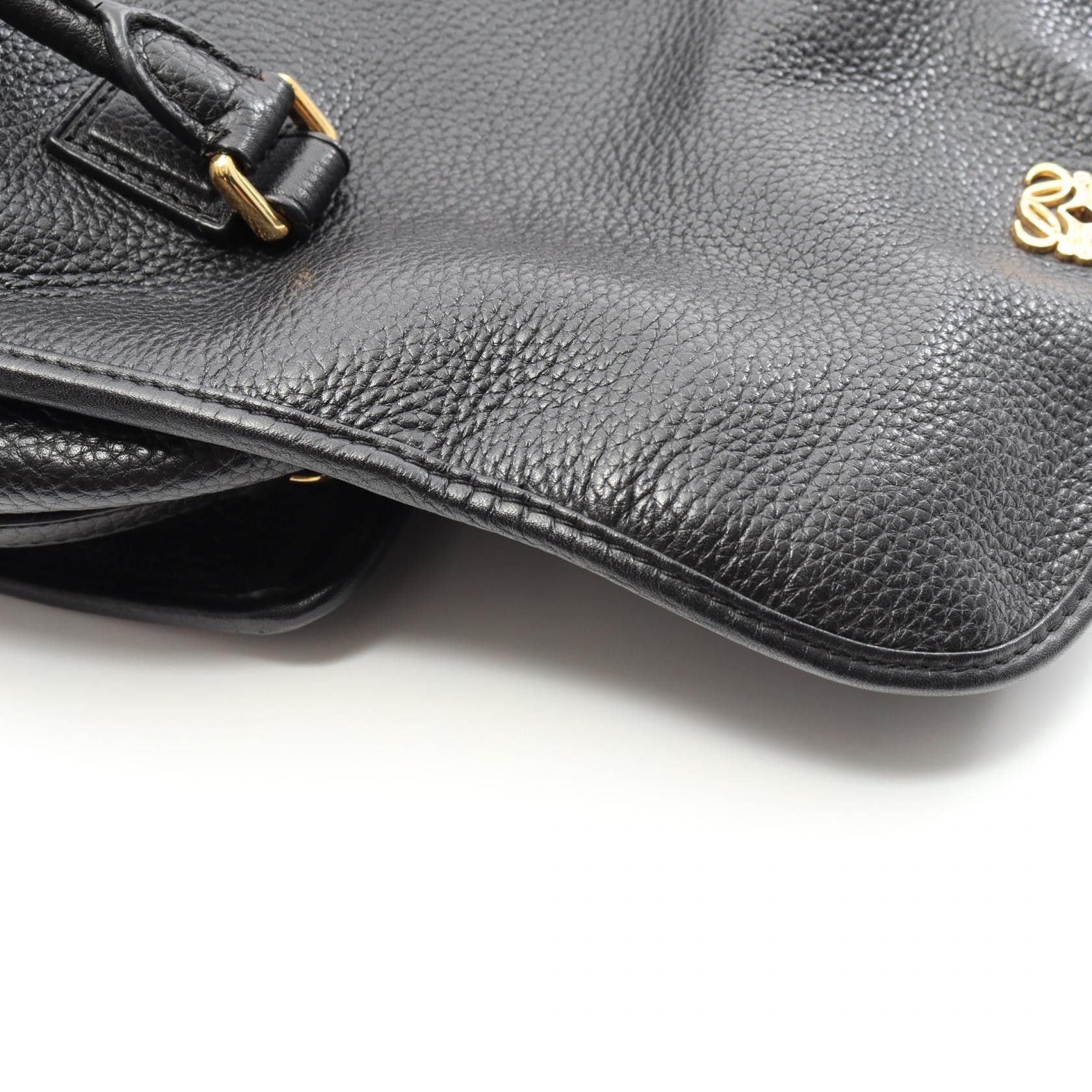Loewe Loewe Alamo 28 Handbag Leather Black Size ONE SIZE - 6 Thumbnail