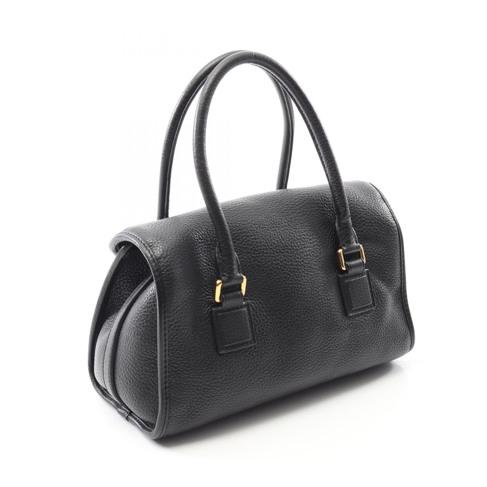 Loewe Loewe Alamo 28 Handbag Leather Black Size ONE SIZE - 2 Thumbnail
