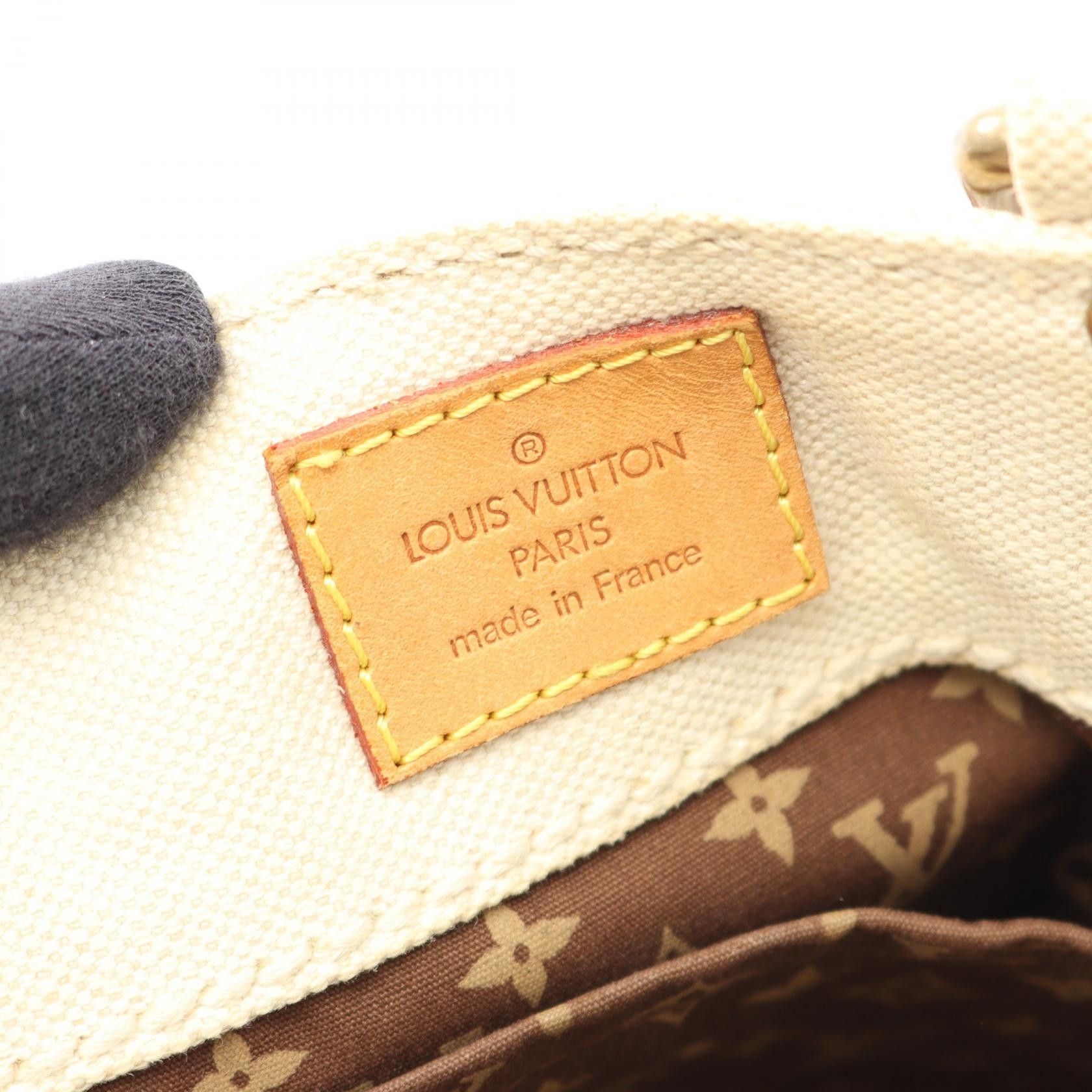Louis Vuitton Louis Vuitton Globe Shopper Pm Cruise Line Handbag Canvas Leather Ivory Yellow Brown Multicolor Size ONE SIZE - 4 Thumbnail