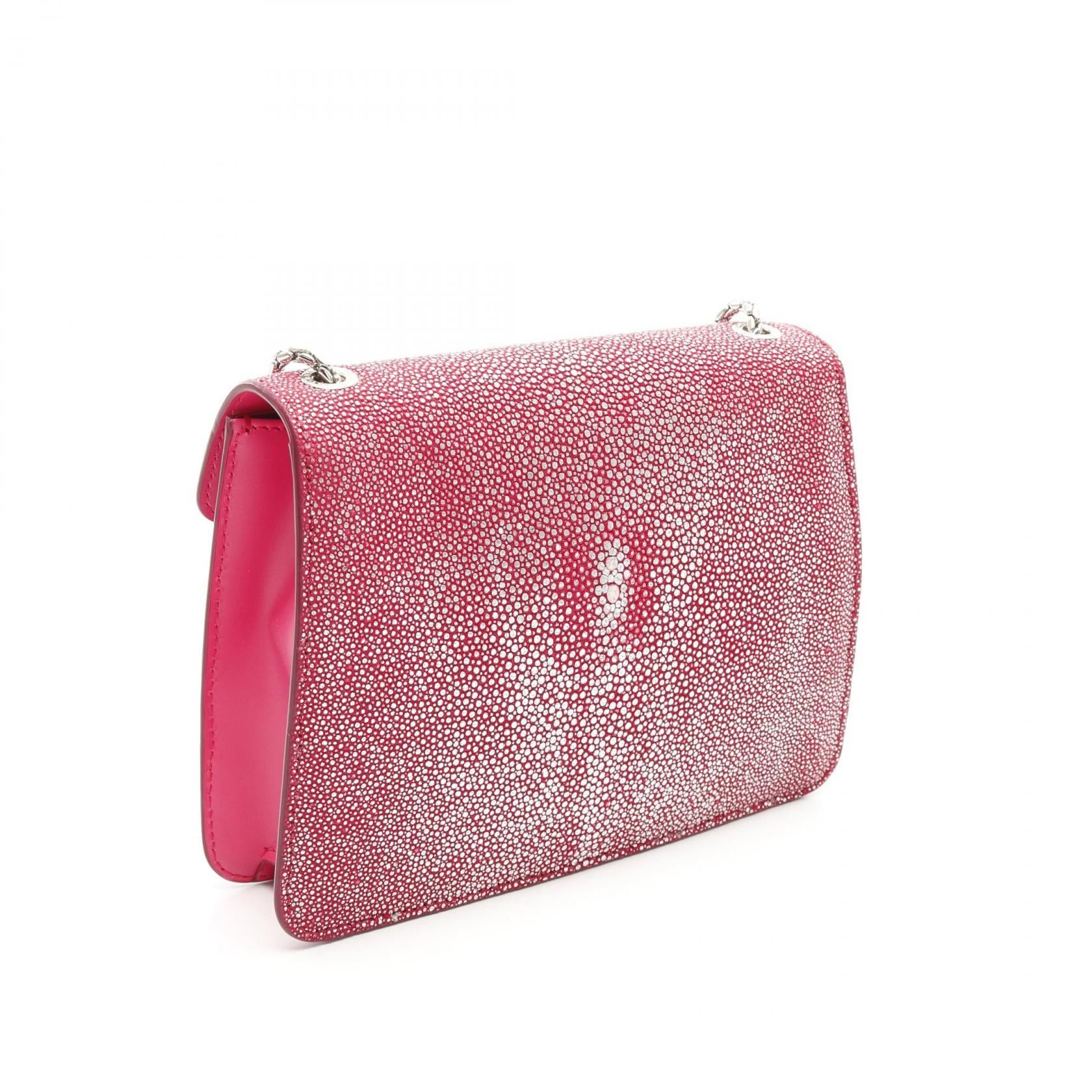 Bvlgari Bvlgari Serpenti Forever Chain Shoulder Bag Stingray Pink Silver Size ONE SIZE - 2 Thumbnail